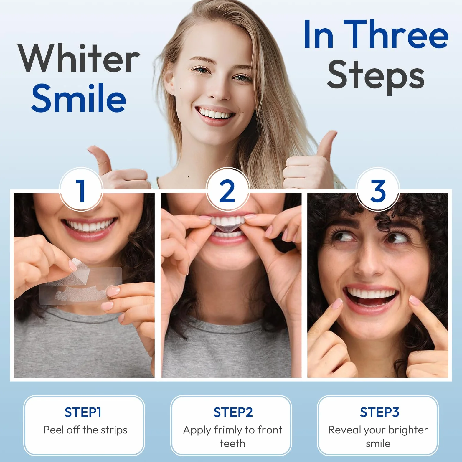 28 Strisce Sbiancanti Denti, Trattamento Sbiancante per Uso Domestico, Professionale Teeth Whitening Aiuta a Ridurre Macchie di Caffè, Tè, Vino, Rapido e Formula Delicata alla, Menta