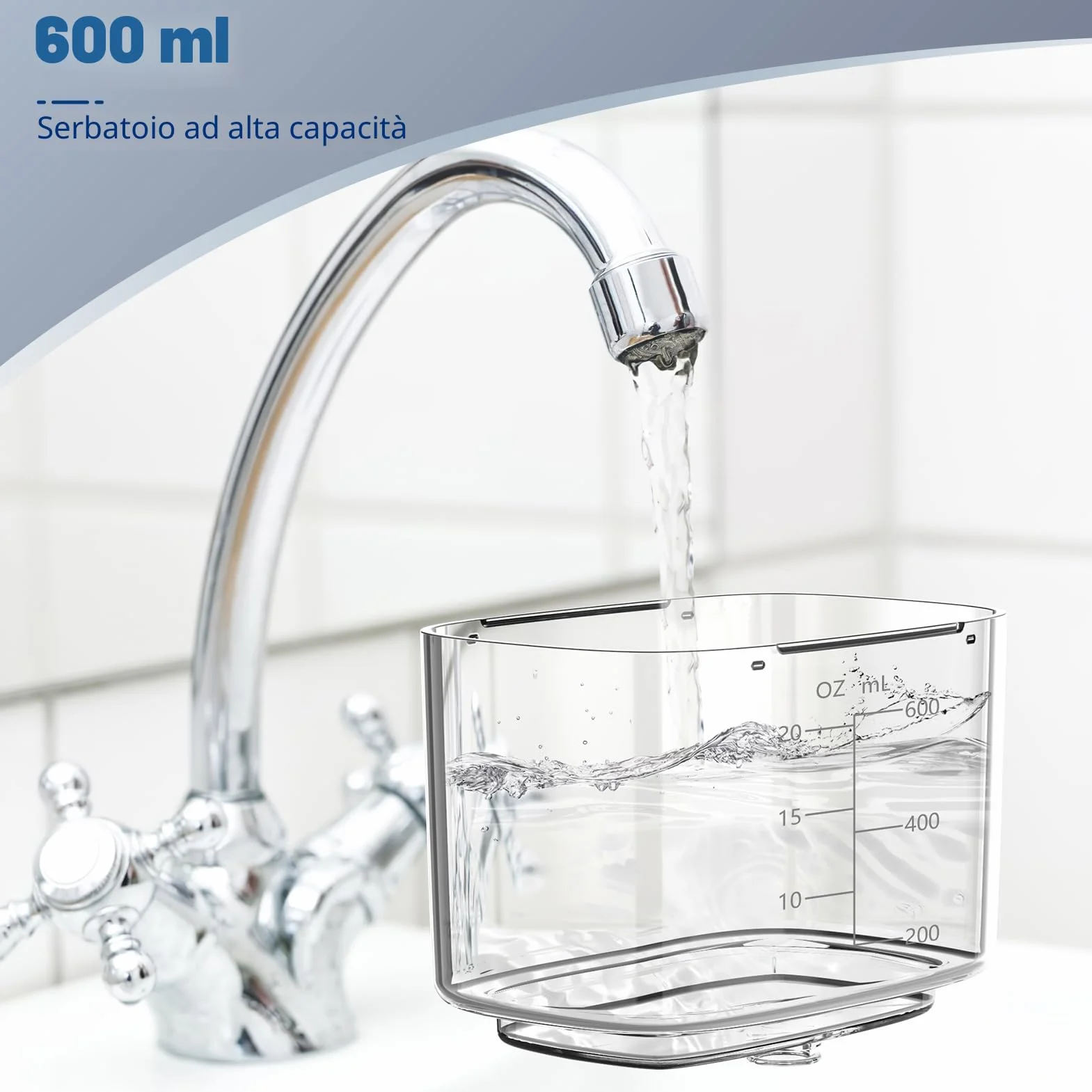 Sawgmore - Idropulsore Dentale con 10 livelli di pressione regolabili, capacità 600 ml, irrigatore orale con 5 punte multifunzione per la casa (nero)