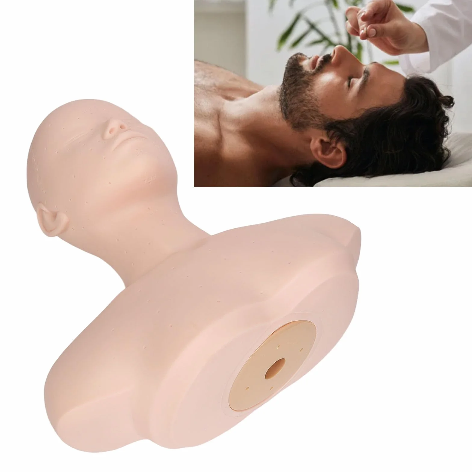 Manichino per allenamento pratica in PVC ad alta densità gomma con spalla per massaggio agopuntura cura bellezza