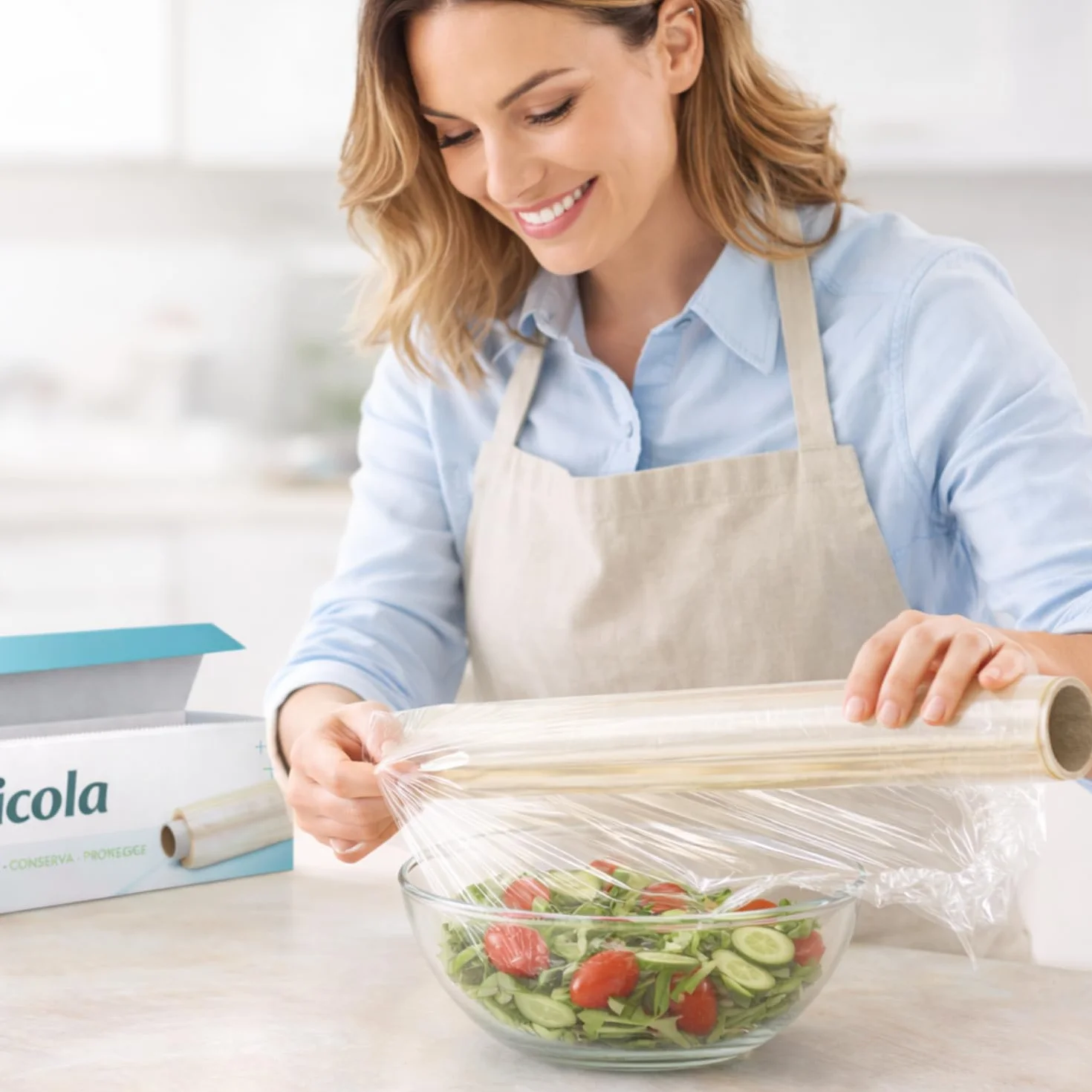 Virsus Pellicola Alimenti 300 Metri Rotolo Alimentare Professionale con Box