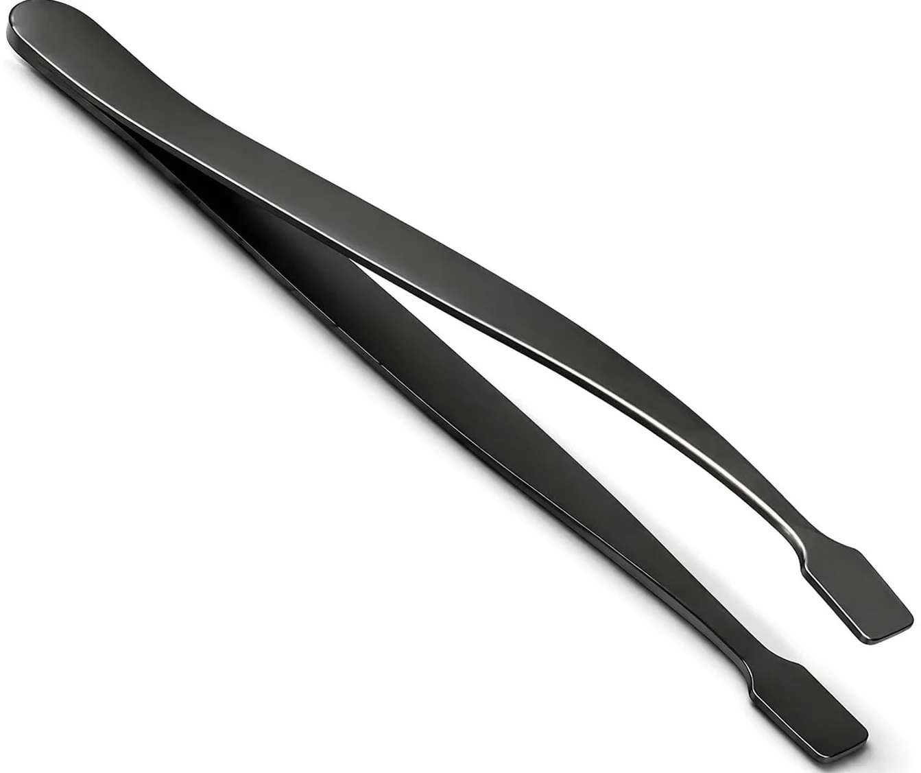 Pinzetta Sopracciglia Professionale in Acciaio Inox, Punta Obliqua di Precisione, Pinzette per Peli Incarniti e Viso, Ideale per Donna e Uomo, Uso Estetico e Domestico