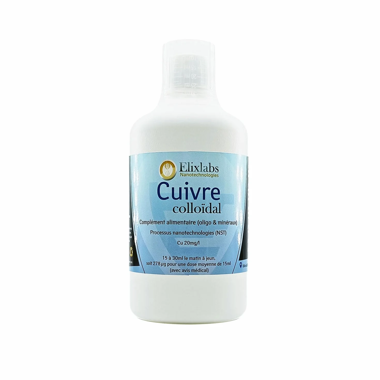 Rame colloidale 20 ppm - 500 ml