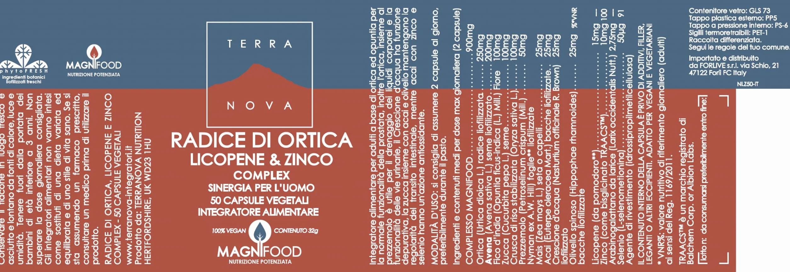 Radice di ortica, Licopene e Zinco Complex - Sinergia Uomo 2 PEZZI Confezione risparmio
