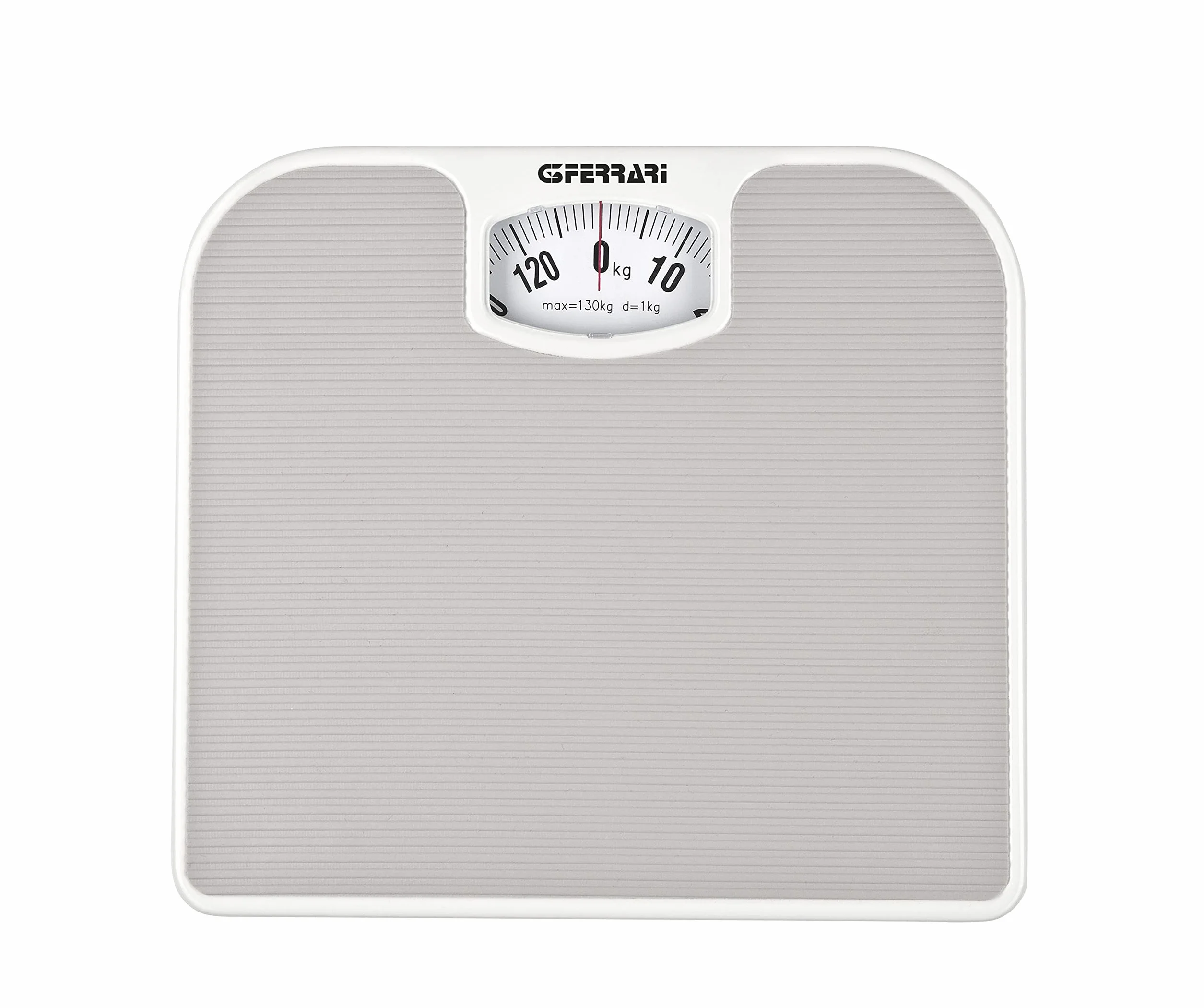 G3 Ferrari G30048 Bilancia pesapersone meccanica 130 kg Divisione 1 kg Pedana antiscivolo Design vintage Grigio