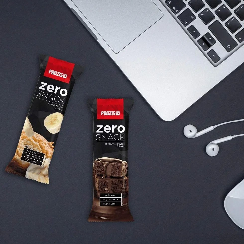 Prozis Zero Snack 35 g Cioccolato Bianco con Lamponi Confezione da 12 Pezzi