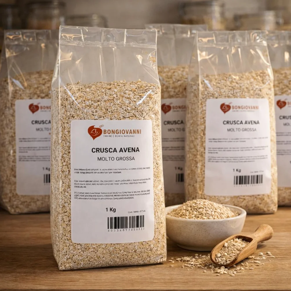 BONGIOVANNI FARINE E BONTA' NATURALI Crusca D'Avena Macinazione grossa 1 kg