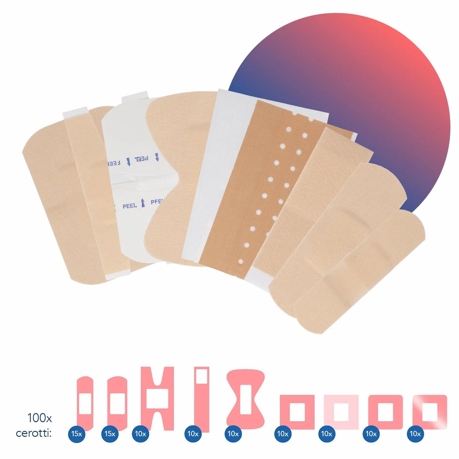 First Aid Only Cerotti Assortimento 100 Pezzi Industria/Commercio
