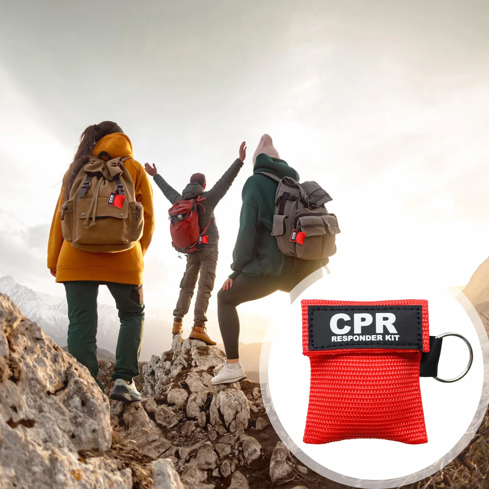 Mascherine CPR e guanti monouso PVC protezione viso valvola unidirezionale barriera respiratoria primo soccorso