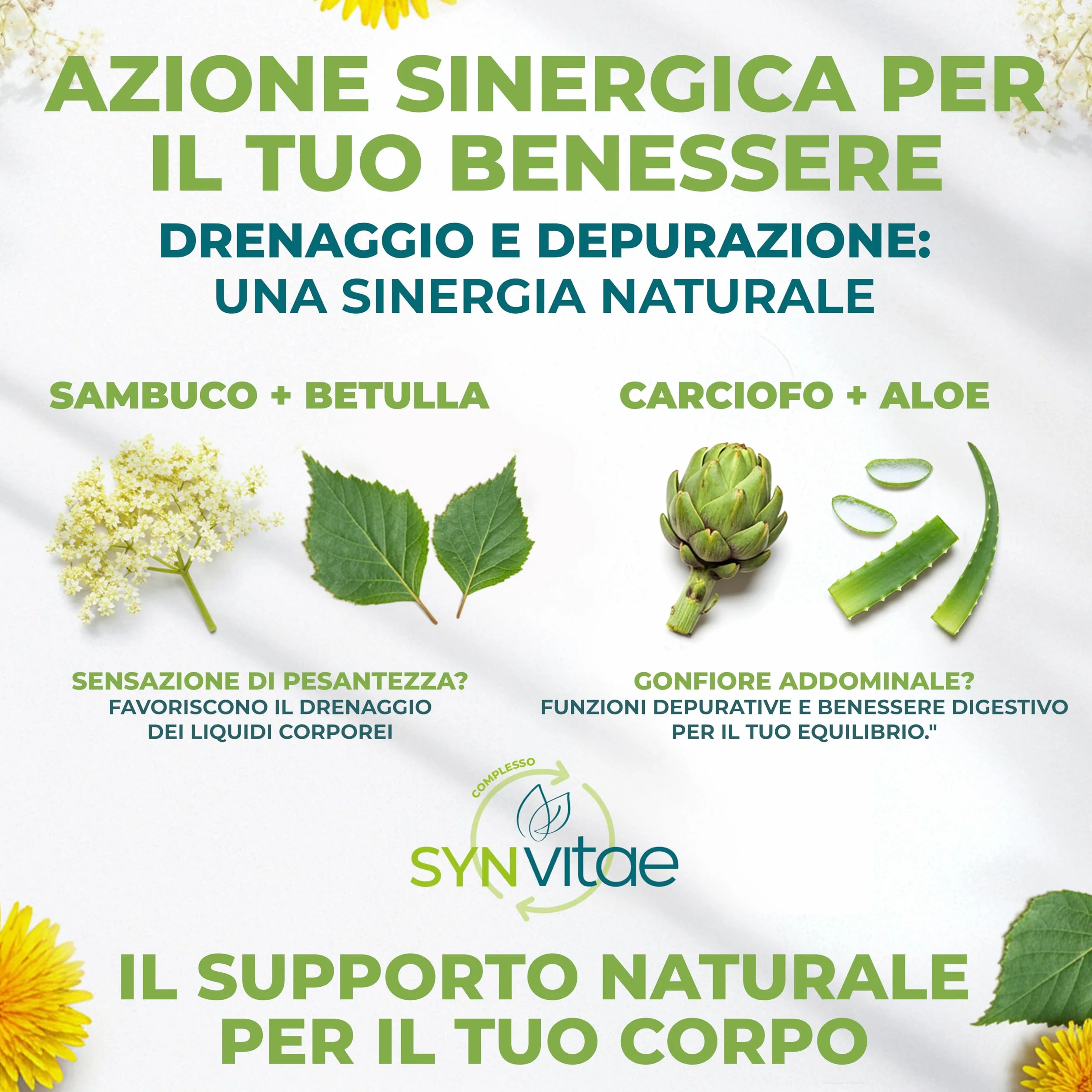 IN VITAE Drenante Forte Integratore con Aloe Tarassaco Betulla Carciofo e Sambuco Drenaggio Liquidi Corporei Funzioni Depurative 20 Stick Gel