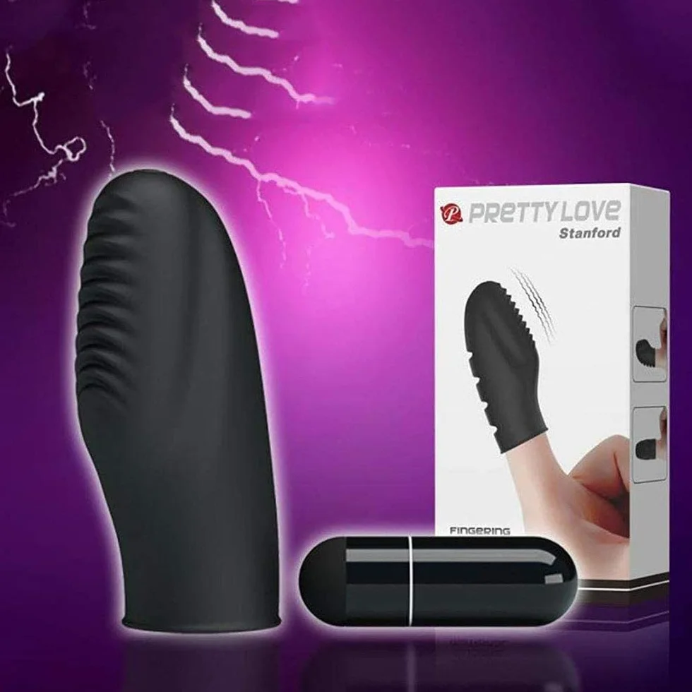 Mini Flírṭíṇg Víbrátíón Attrezzatura per Esercizi Sportivi Protezione per Le Dita Silicone (Nero)