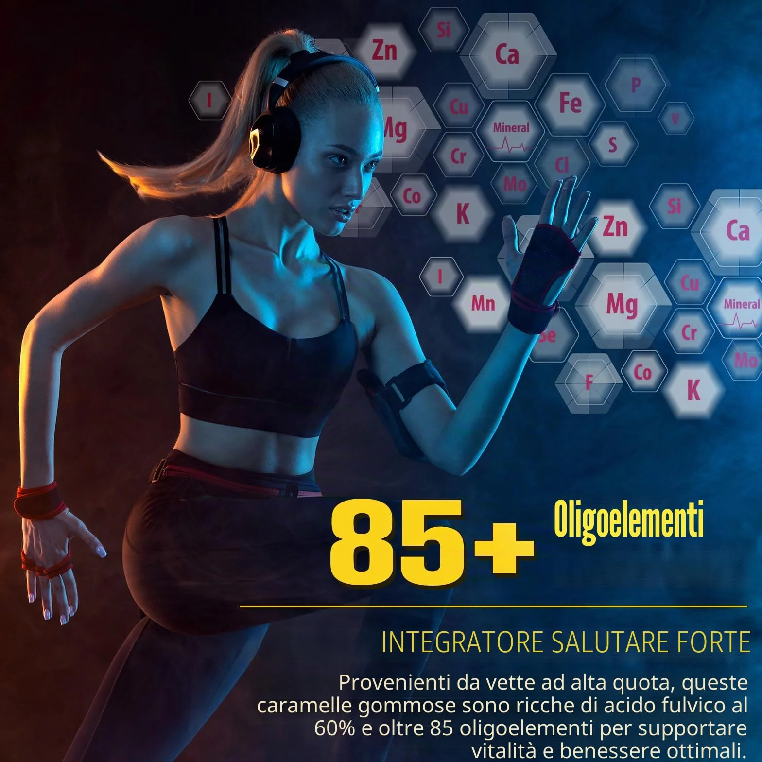 Shilajit - Orsetti gommosi 3000 mg, puro Himalaya Shilajit oro, oltre 85 oligoelementi, supporta il livello di energia, il sistema immunitario (1)