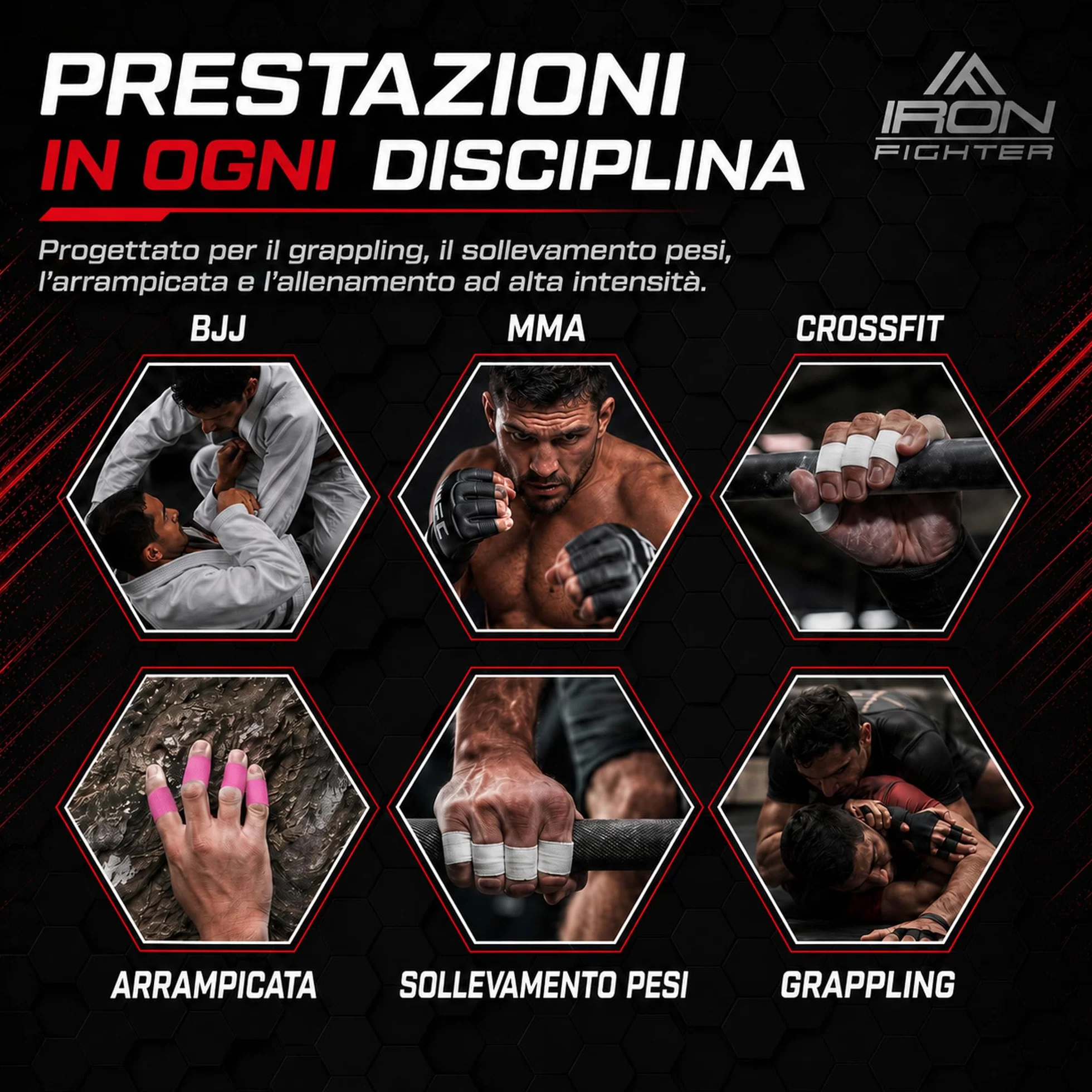 Tape Sportivo Dito 13,7m BJJ Brazilian Jiu Jitsu Arrampicata Grappling Judo Pallavolo Culturismo Taping