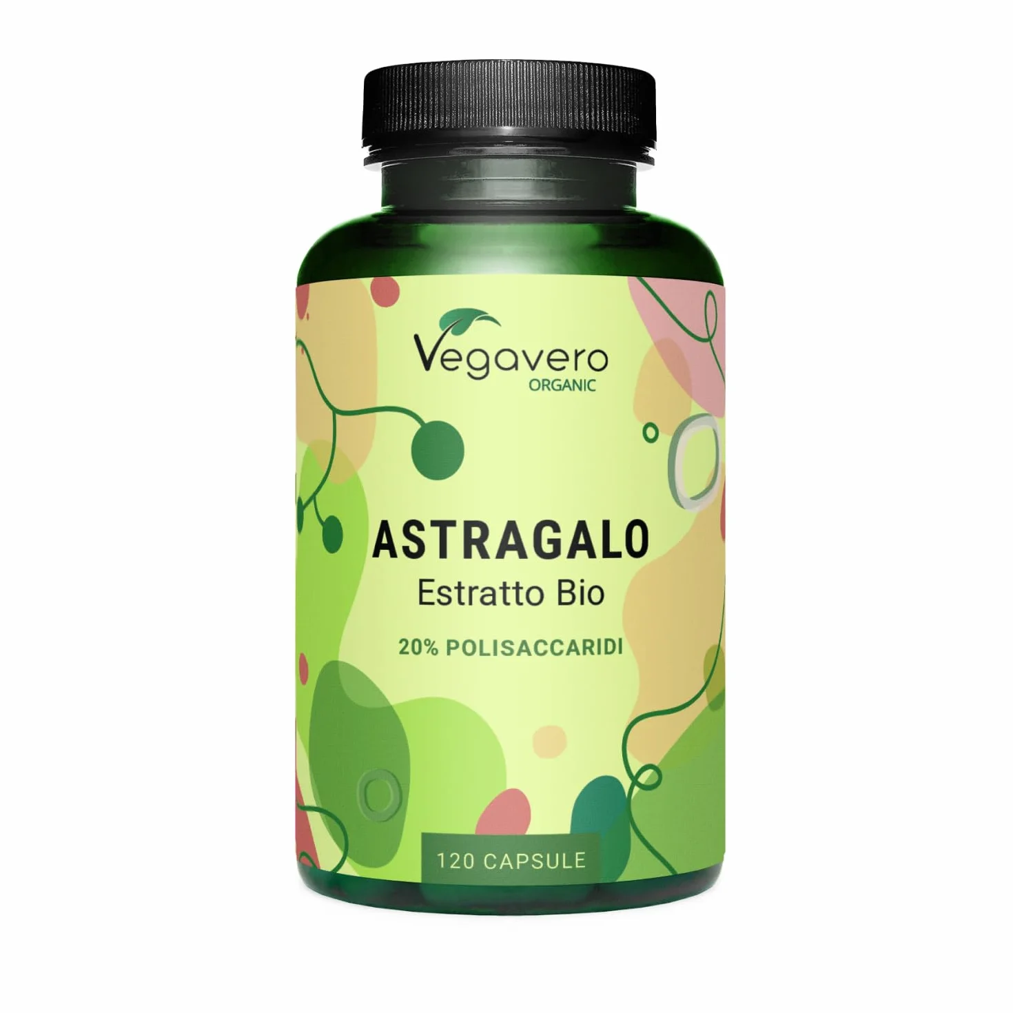 Vegavero® ASTRAGALO BIO 5600 mg Titolato in Polisaccaridi 120 capsule Vegan