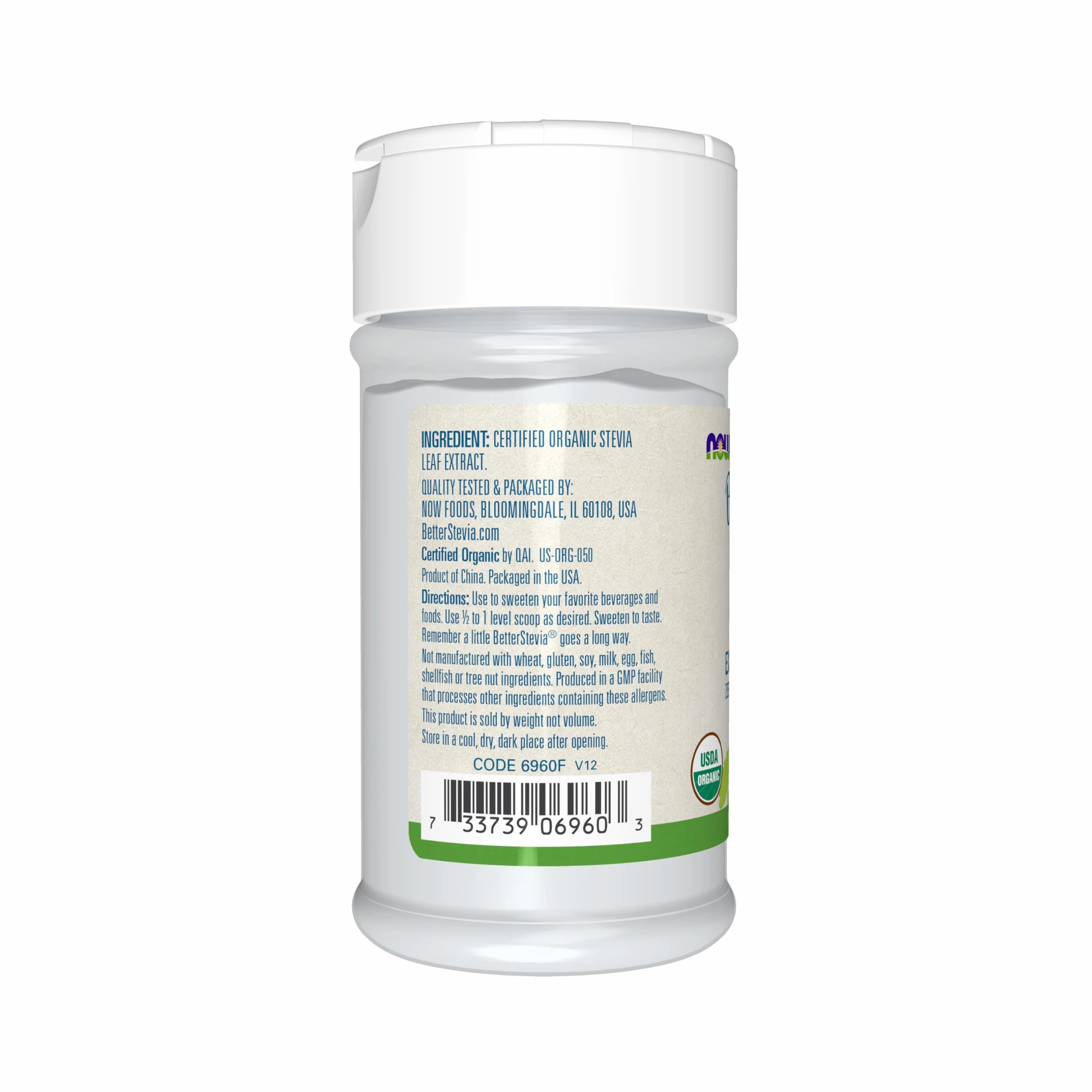 Now Foods Estratto di stevia bianca, 30 ml