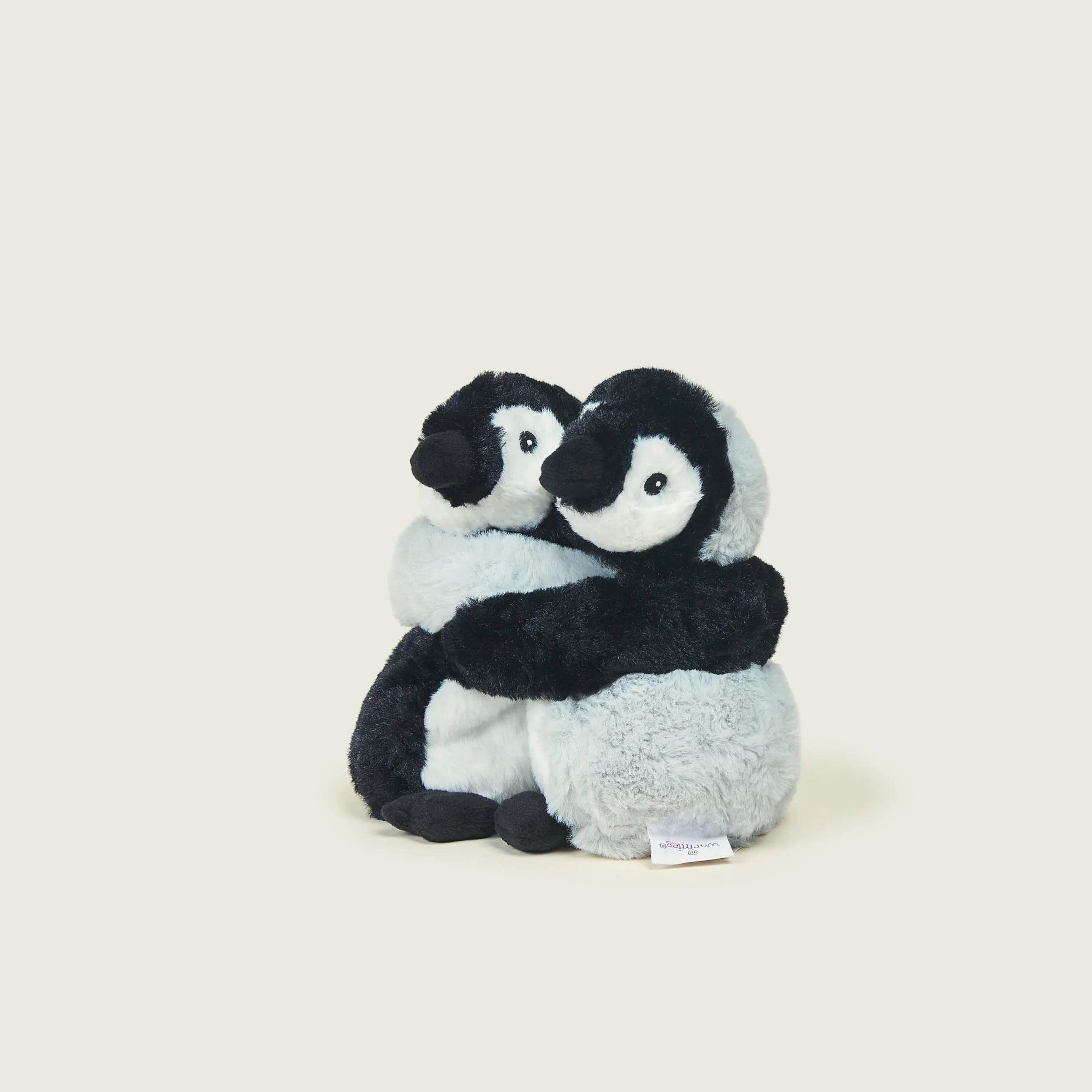 Warmies Warm Hugs Pinguino Sacchetti di Grano lavabili nel Microonde con Profumo di Lavanda Essiccata Francese, Peluche Completamente Riscaldabile per Sollievo dall'Ansia e dal Dolore