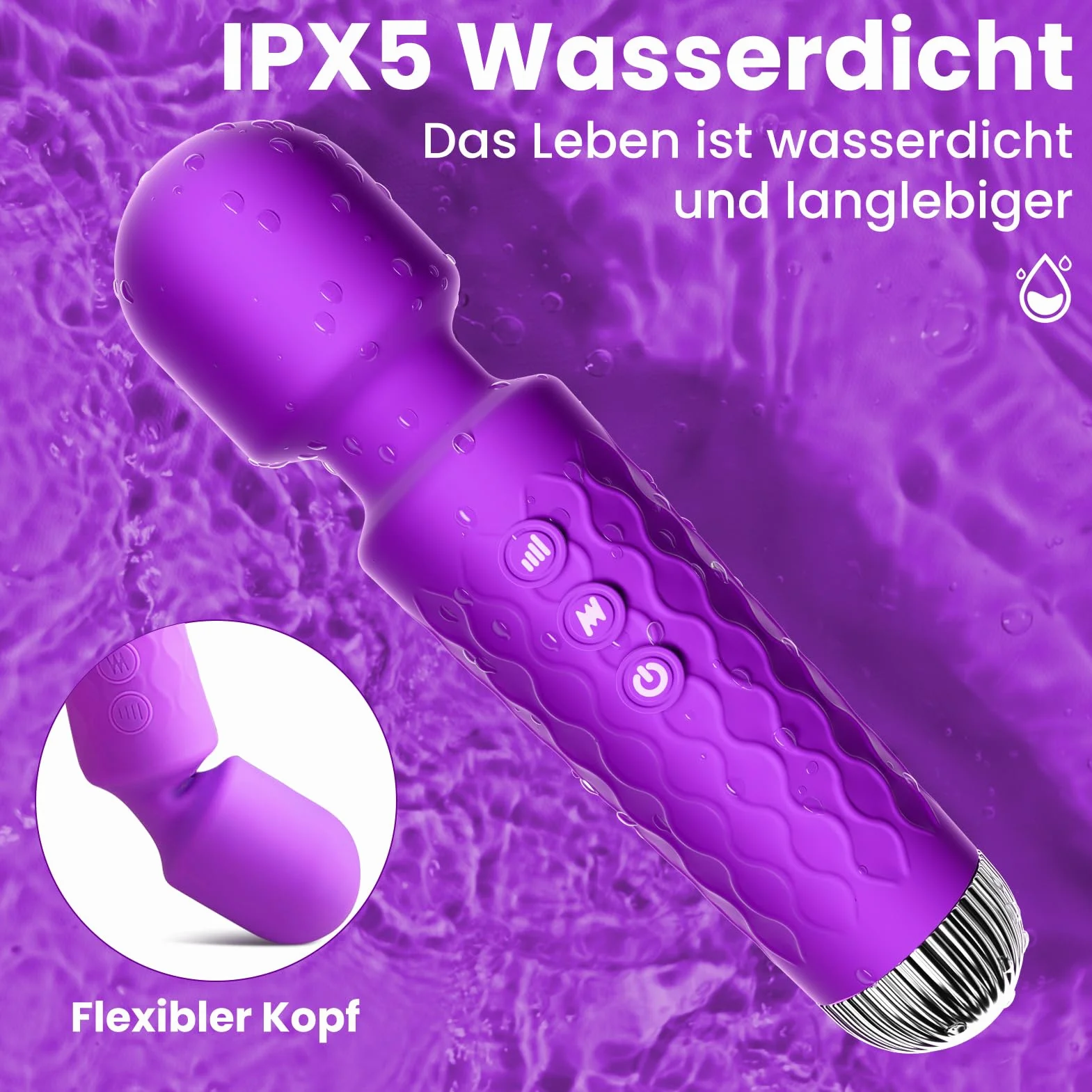 Gobeken Vibratore don, dildo con di vibrazione, sex toys vibratoreper don professiole 20 frequenze 10 intensità di vibrazione, vibratoriper donne sexytoysys don viola, vibratoreper don clotoride