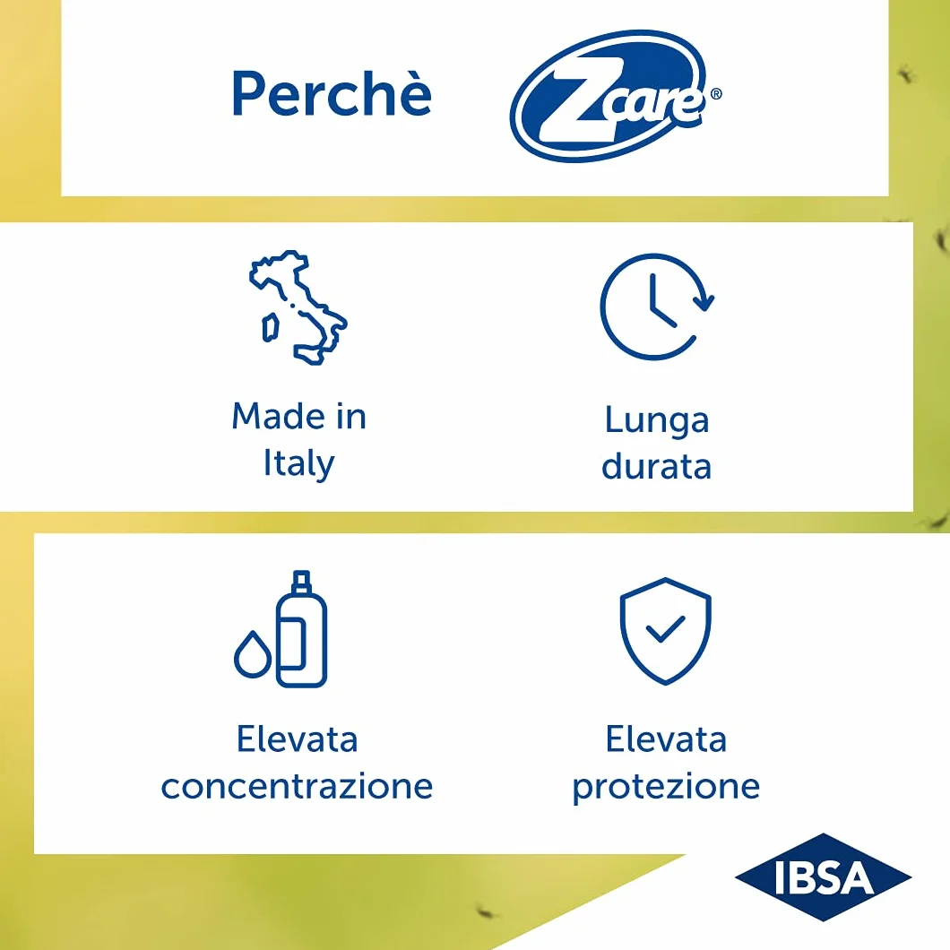 ZCare Protection Repellente Zanzare 50% DEET 100ml Spray Antizanzare