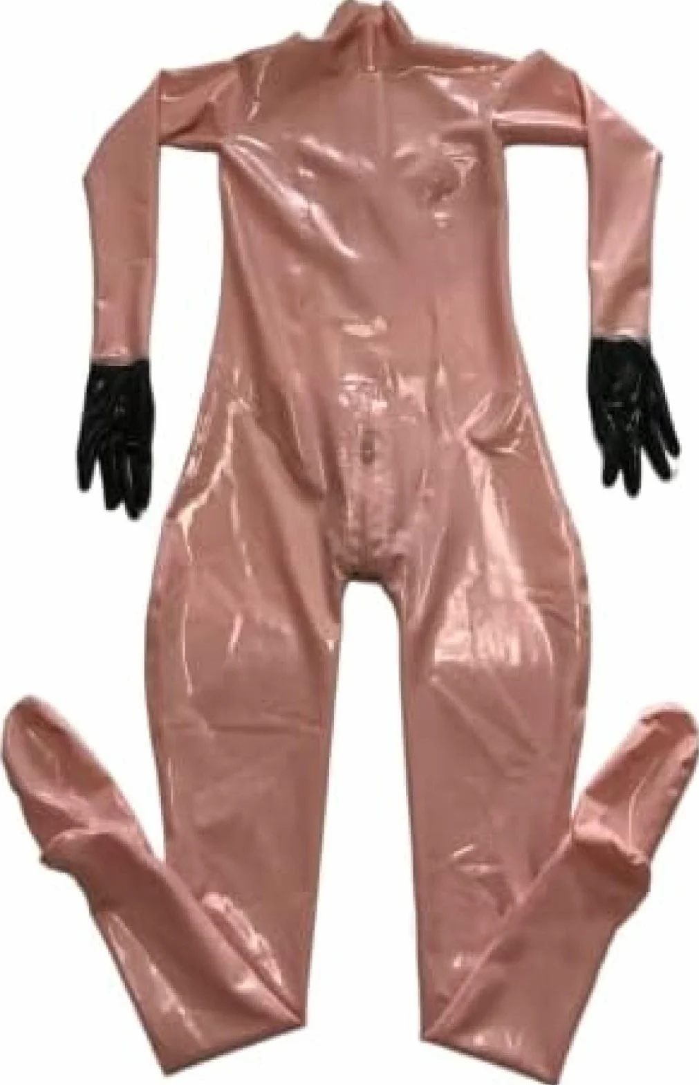 Guanti Fetish In Lattice Rosa Catsuit Guaina Su Misura 3D Con Cerniera Invisibile Sul Cavallo Posteriore, Color Carne, 3XL