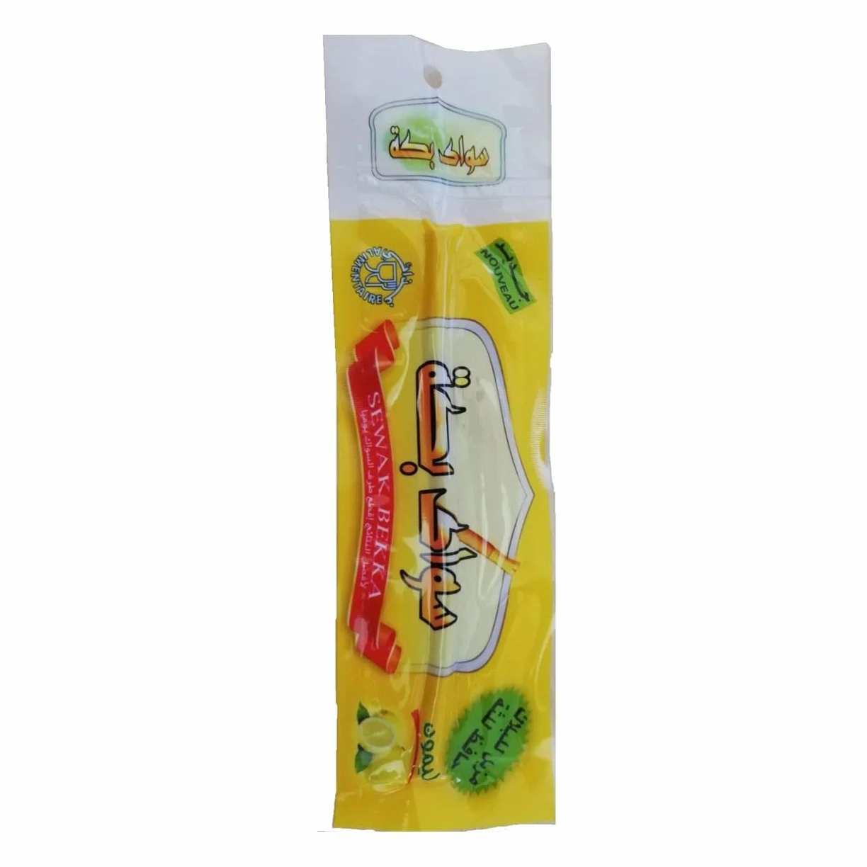 Set di 3 Siwaks naturali aromatizzati Spazzolino da denti ecologico denti bianchi gengive sani Sapori fragola menta limone