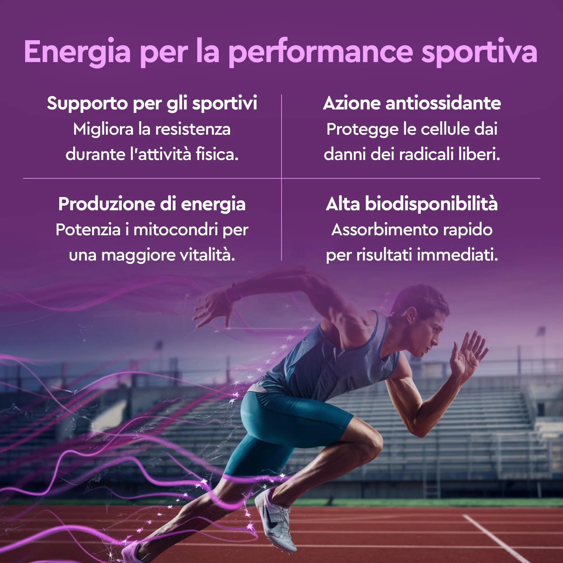 Graal Coenzima Q10 Migliore - Ubidecarenone (forma ossidata dell'Ubiquinolo) Naturale per Energia Cellulare, Azione Antiossidante, Contro l'Invecchiamento Cellulare e lo Stress Ossidativo