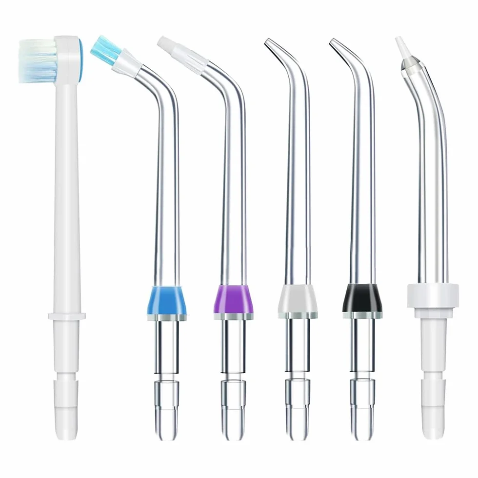 Punte di ricambio per idropulsore, testine per flosser, irrigatore orale sostitutivo (blu, viola, nero, bianco)