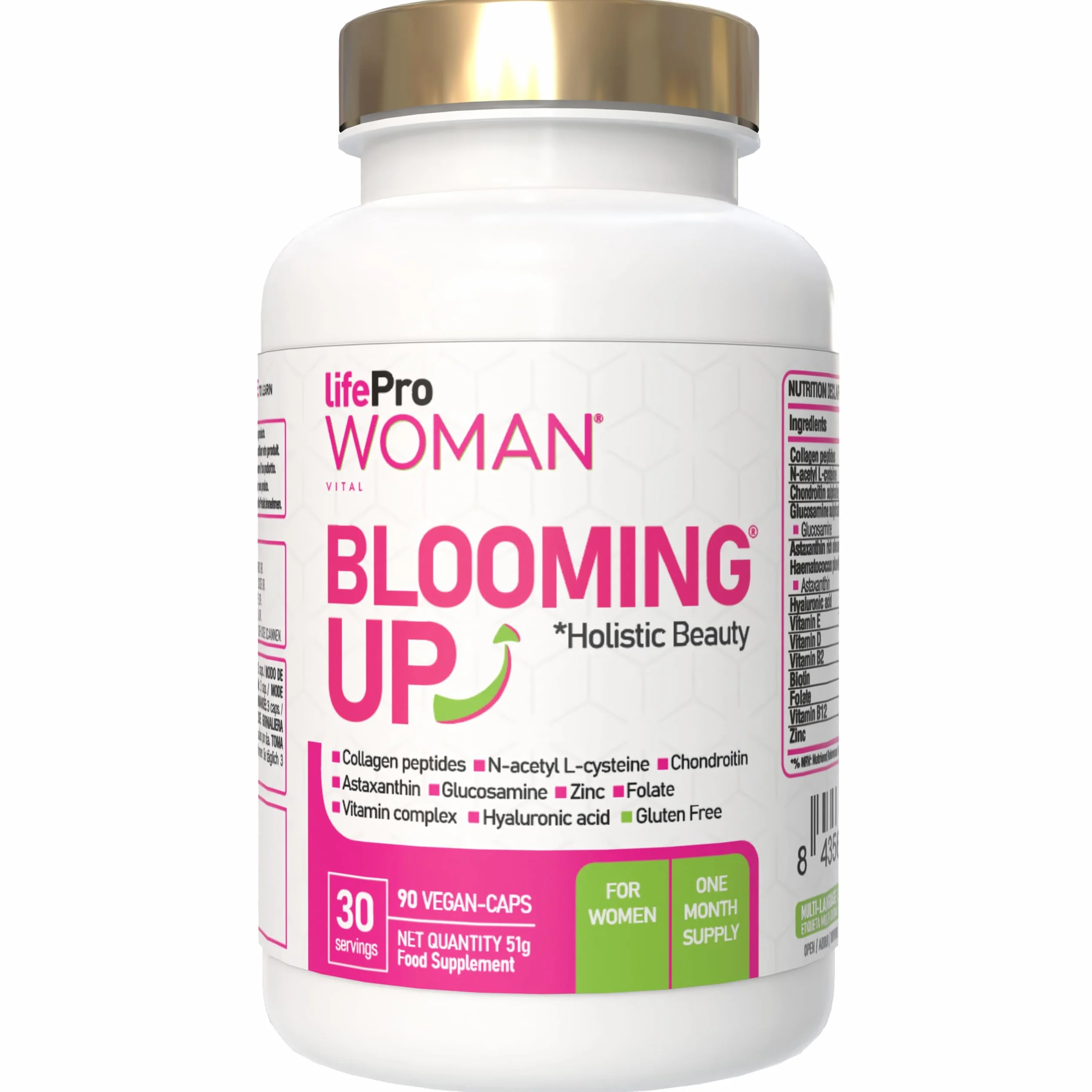 Blooming Up Biotina Capelli Pelle e Unghie Collagene Idrolizzato Zinco