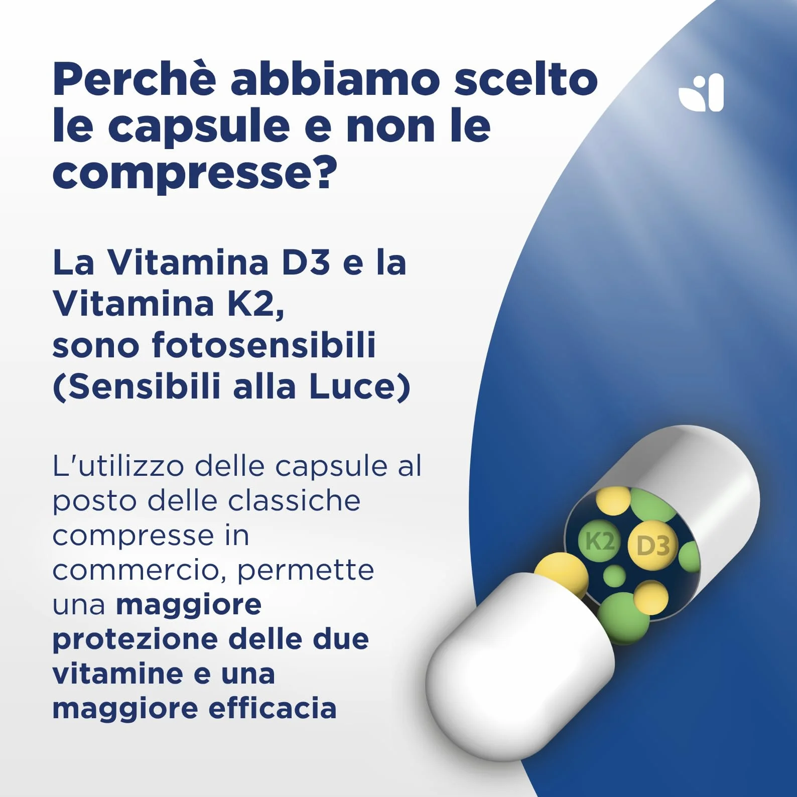 Vitamina D3 K2 240 Capsule (8 Mesi), Vitamin D3 2000 UI + 100 µg Vitamina K Menachinone. La Vitamina K Contribuisce al Mantenimento di Ossa Normali (EFSA). Vit Wesalys