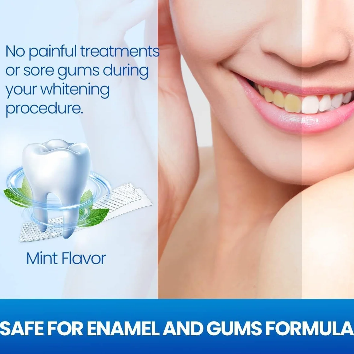 Strisce Sbiancanti Denti Professionali - 28 Strisce per 14 Sessioni Whitening Strips - Rimuove Macchie Sicuro per Smalto