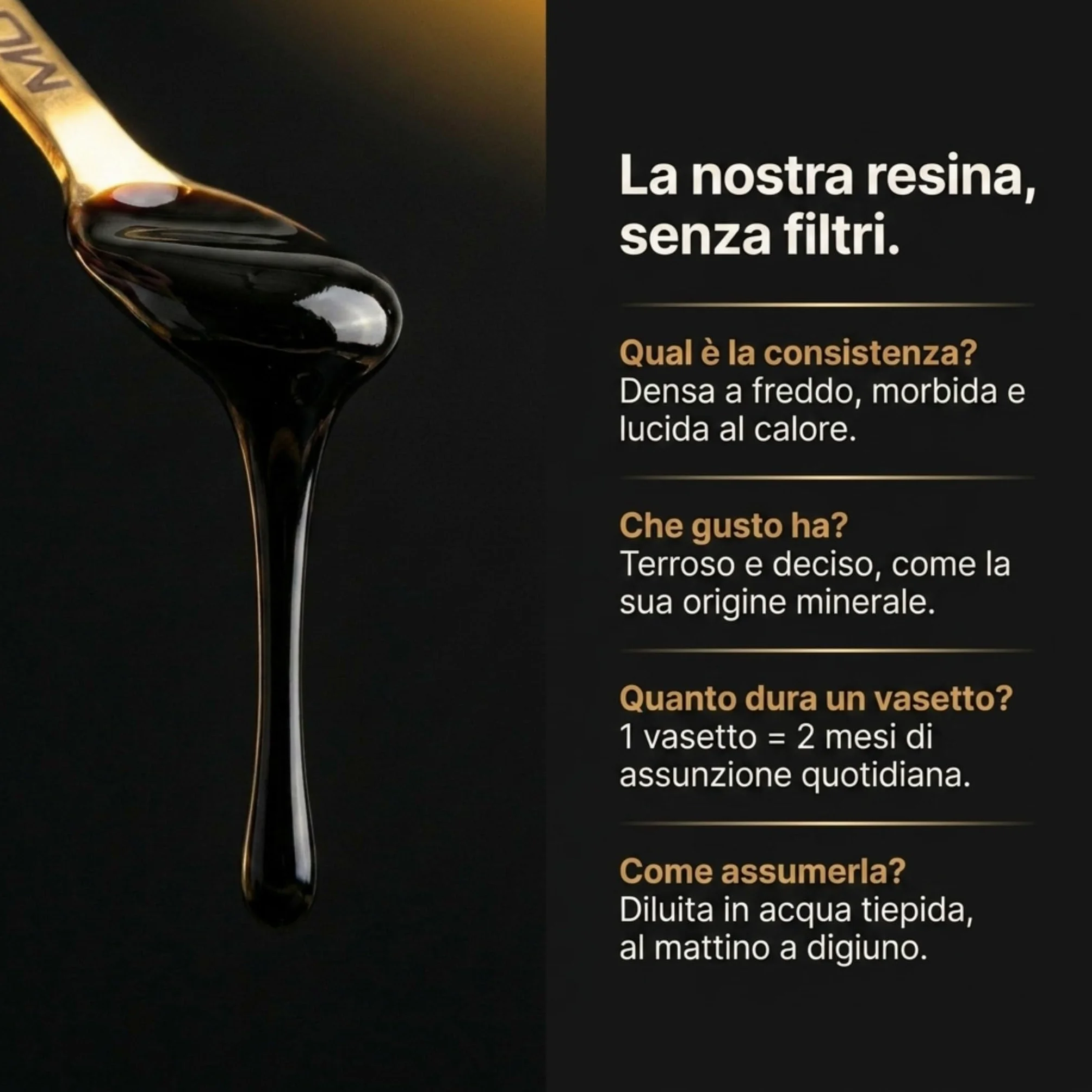 Shilajit Puro Movezen 30 g, Resina Pura di Shilajit +, >75% Acido Fulvico Testato Eurofins, Origine Himalaya Fino a 5000 M, Ricco di Minerali, Senza Additivi, Qualità, 50 Giorni, Cucchiaino Incluso
