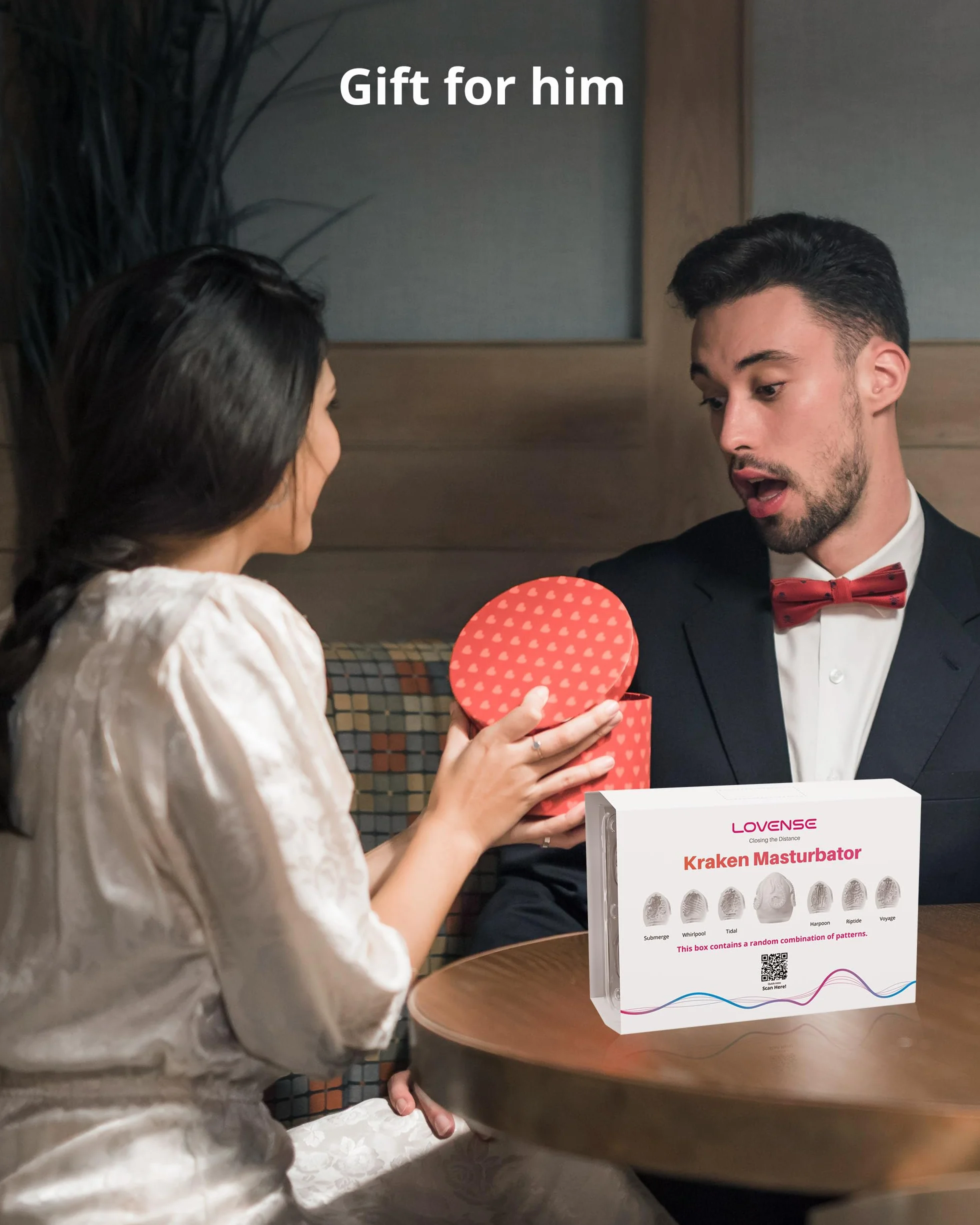 LOVENSE Kraken Masturbtore per Uomini, Massaggiatore Manuale a forma di uovo, Uomo A Uovo Portatile Tascabile (Confezione da 6)