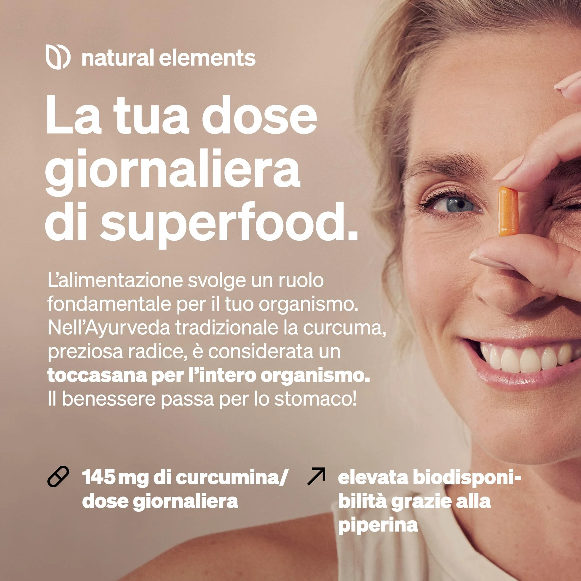Curcuma e Piperina Plus 240 capsule 2.900mg bio curcuma per dose giornaliera con curcumina e pepe nero vegano