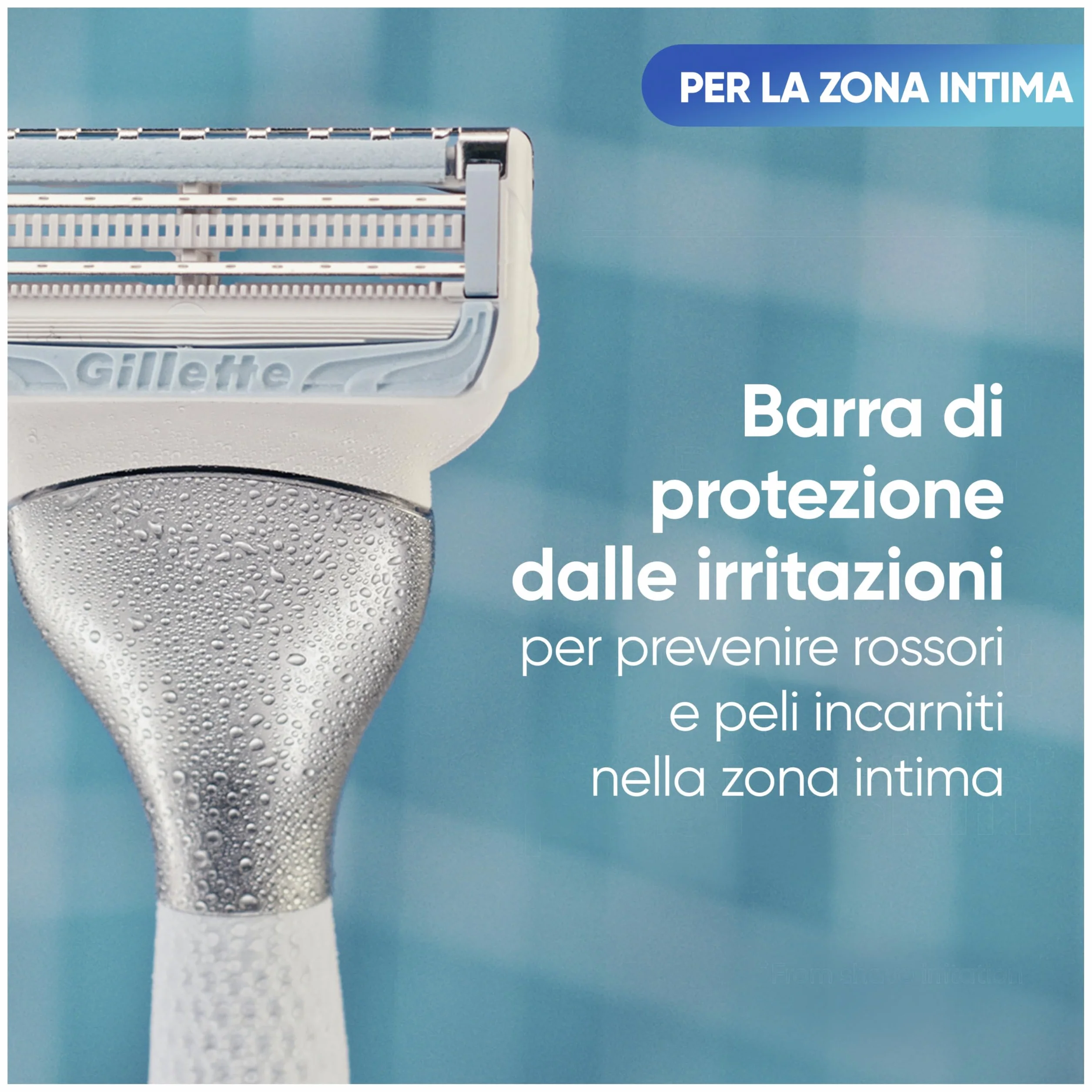 Gillette Venus Rasoio Parti Intime Donna + 2 Lamette Ricambio