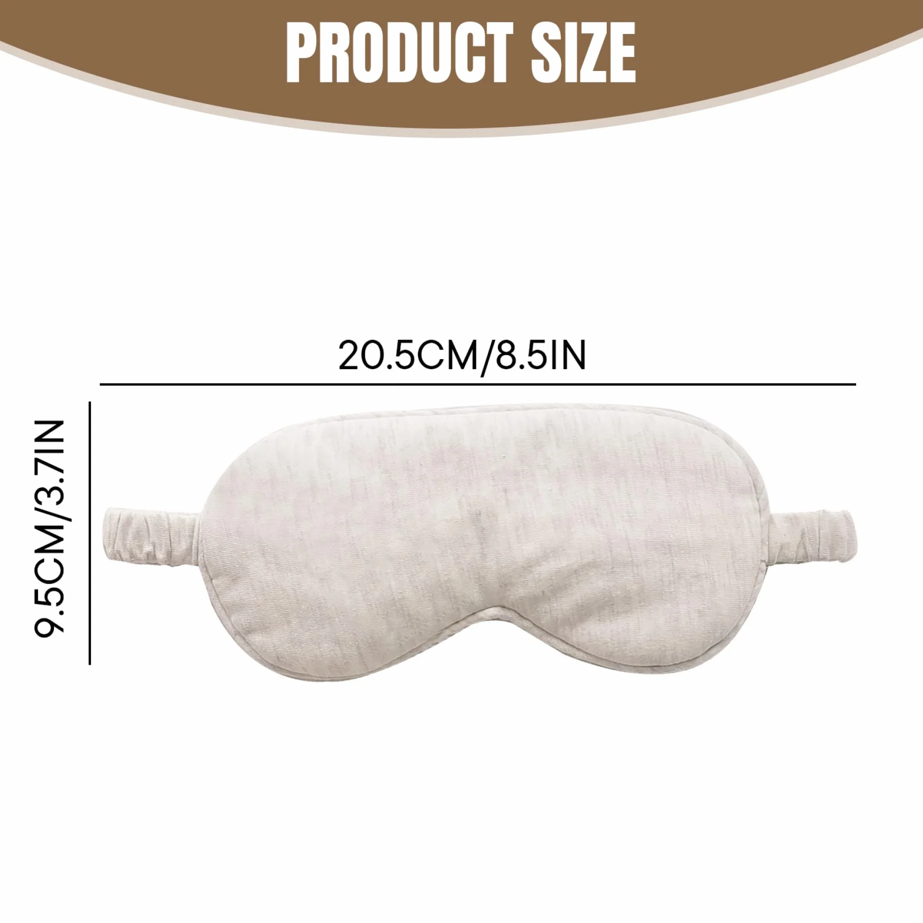 Mascherina per Dormire, Maschere per Occhi per Dormire, Mascherina per in Cotone Organico Beige Leggera e Confortevole Occhi Elastici per Notturno, Viaggiare Adatta per Uomini Donne