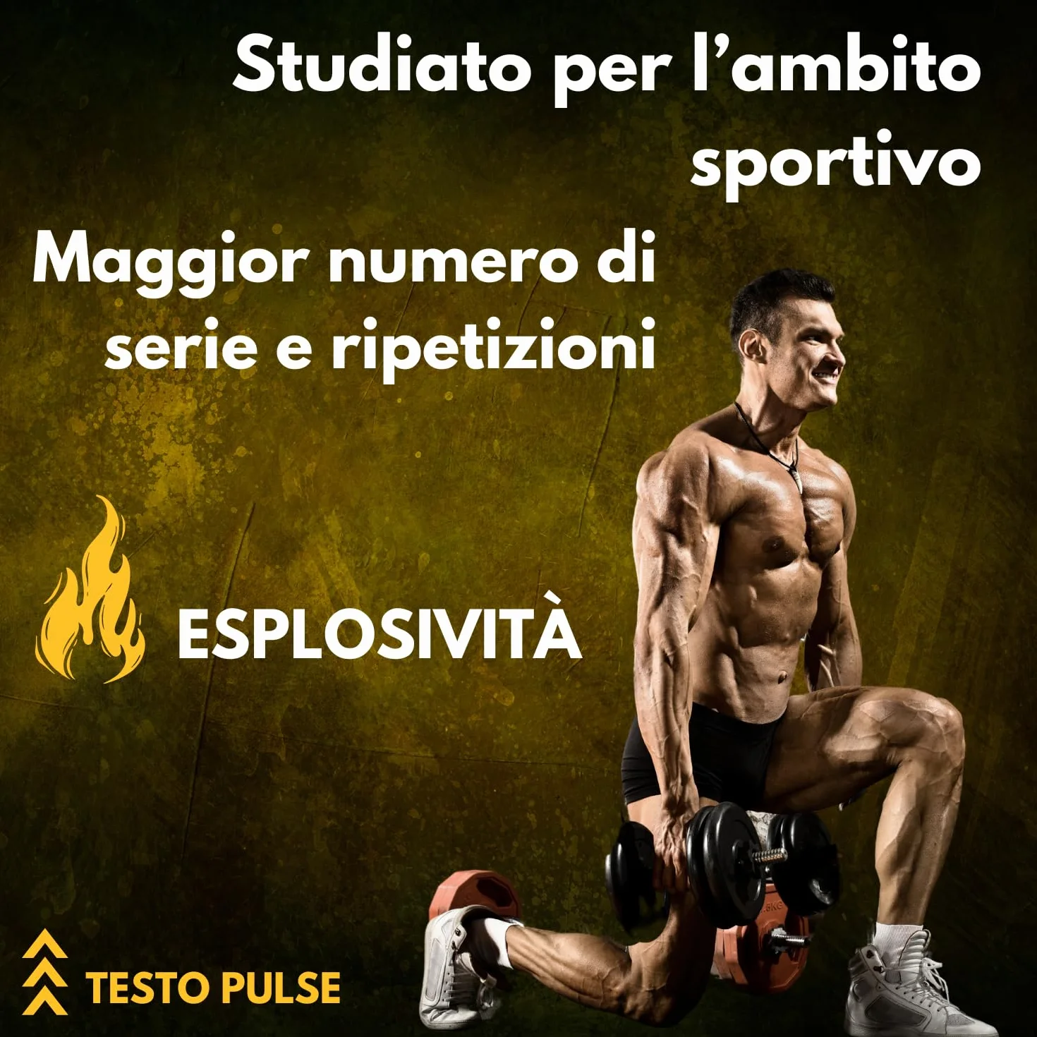 Testosterone Uomo | 180 Compresse | Azione Booster Rapida e Potente | Aumento Massa Muscolare Uomo I Alto dosaggio di Tribulus Terrestris, Maca Peruviana, Ashwaganda e ZMA, Testo Pulse