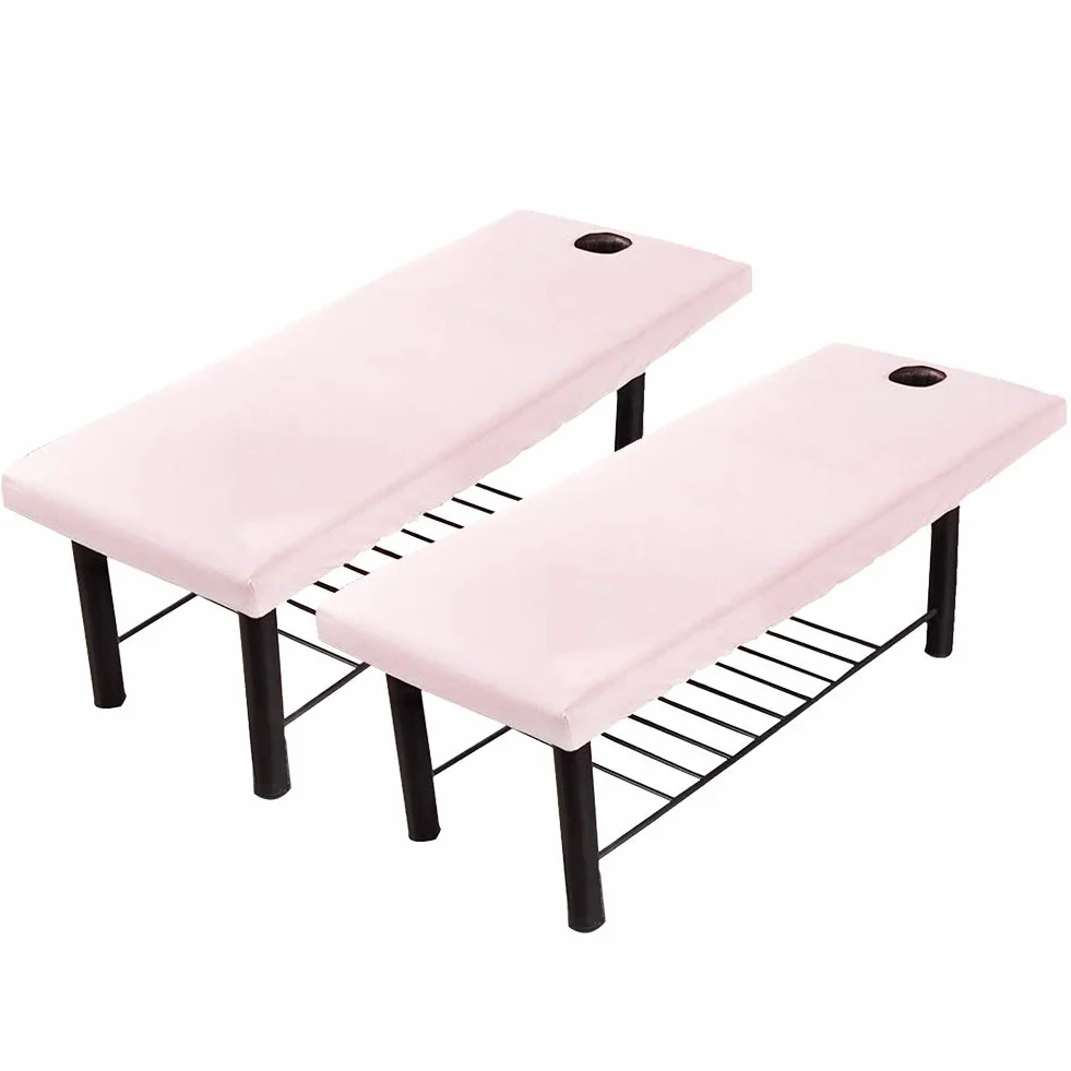 Lenzuolo per Lettino da Massaggio Copertura Rosa 2 Pezzi