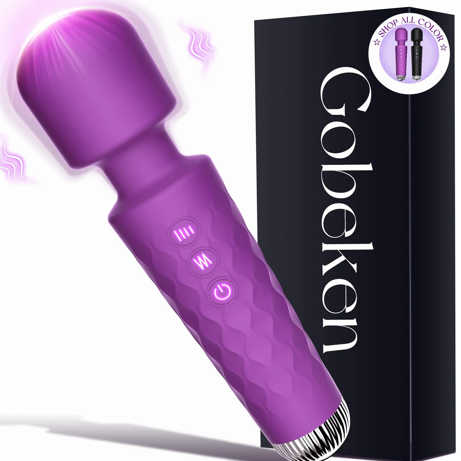 Gobeken Vibratore don, dildo con di vibrazione, sex toys vibratoreper don professiole 20 frequenze 10 intensità di vibrazione, vibratoriper donne sexytoysys don viola, vibratoreper don clotoride