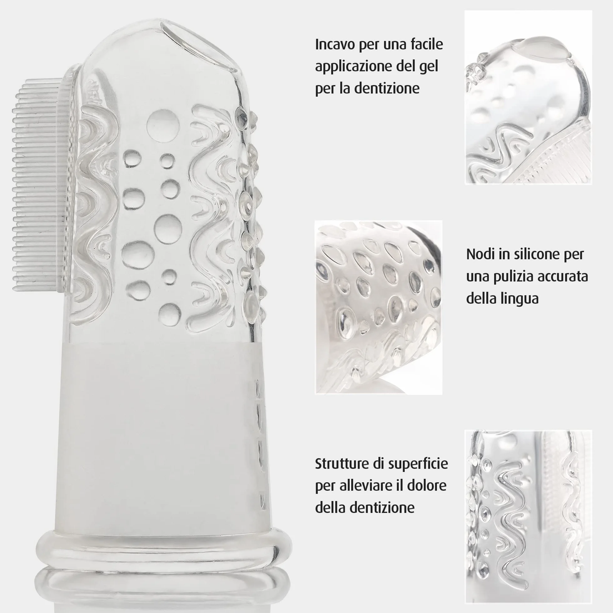 reer - Spazzolino da denti in silicone - 2 pezzi.