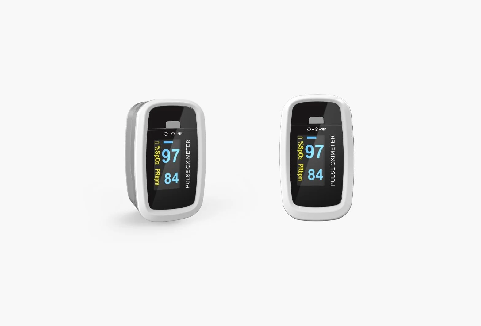 Saturimetro da Dito CMS50D1 Professionale Display OLED a Colori Orientabile 4 Posizioni SpO2 Frequenza Cardiaca Basso Consumo
