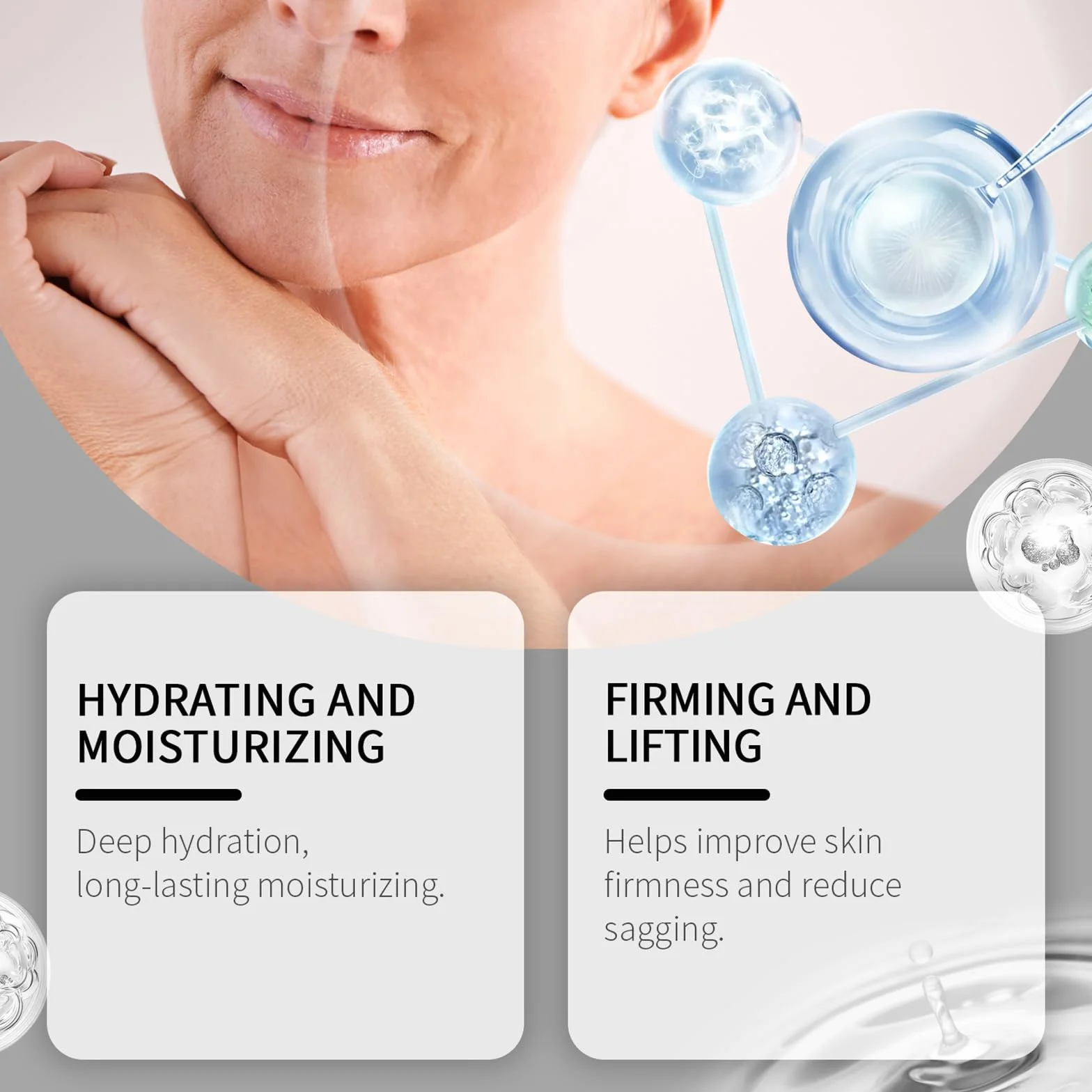 Set microinfusioni acido ialuronico anti-rughe per viso e labbra