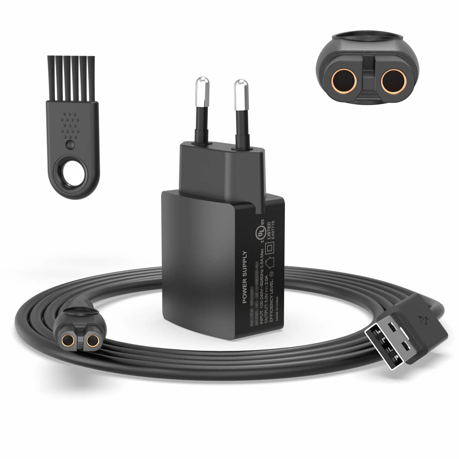 Superer Caricatore 5V Compatibile con Philips Rasoi 3000X/5000X/8000/i9000, One Blade (Pro) 360 Viso & Corpo QP4530 QP2834 QP1924, Trimmer, Bodygroom 3000/5000/7000