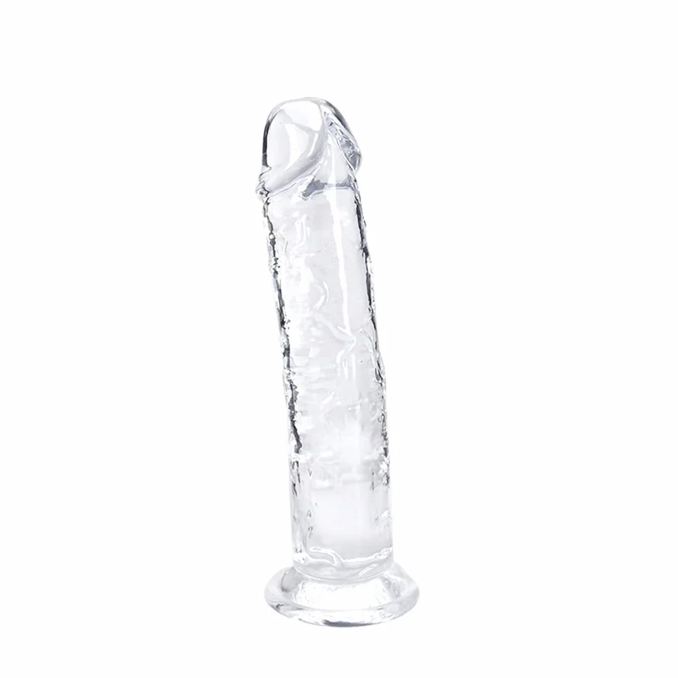 Piccolo dildo per donne, 18 cm, morbido e realistico, giocattolo sessuale per principianti, gelatina, con tettarella per coppie, adulti e giochi erotici