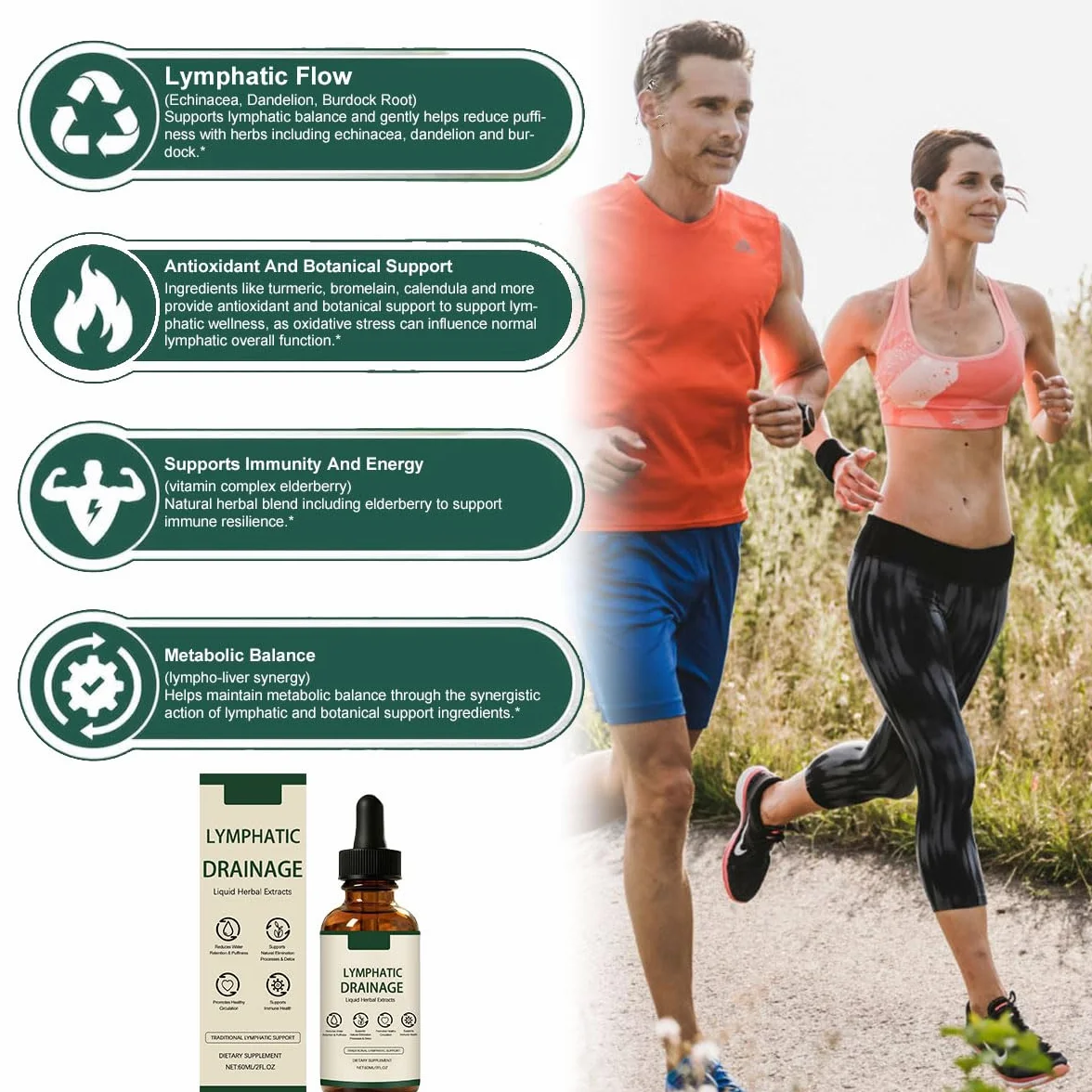 Linfia Drenaggio Linfatico Gocce Formula Erboristica Naturale per Donne e Uomini