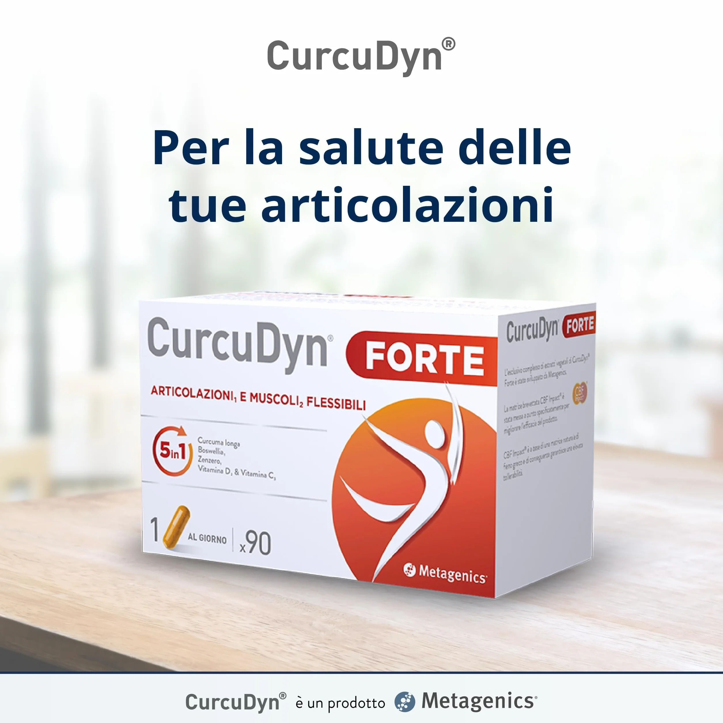 Metagenics CurcuDyn Forte 90 Gellule - Benessere Articolazioni Cartilagini Tendini