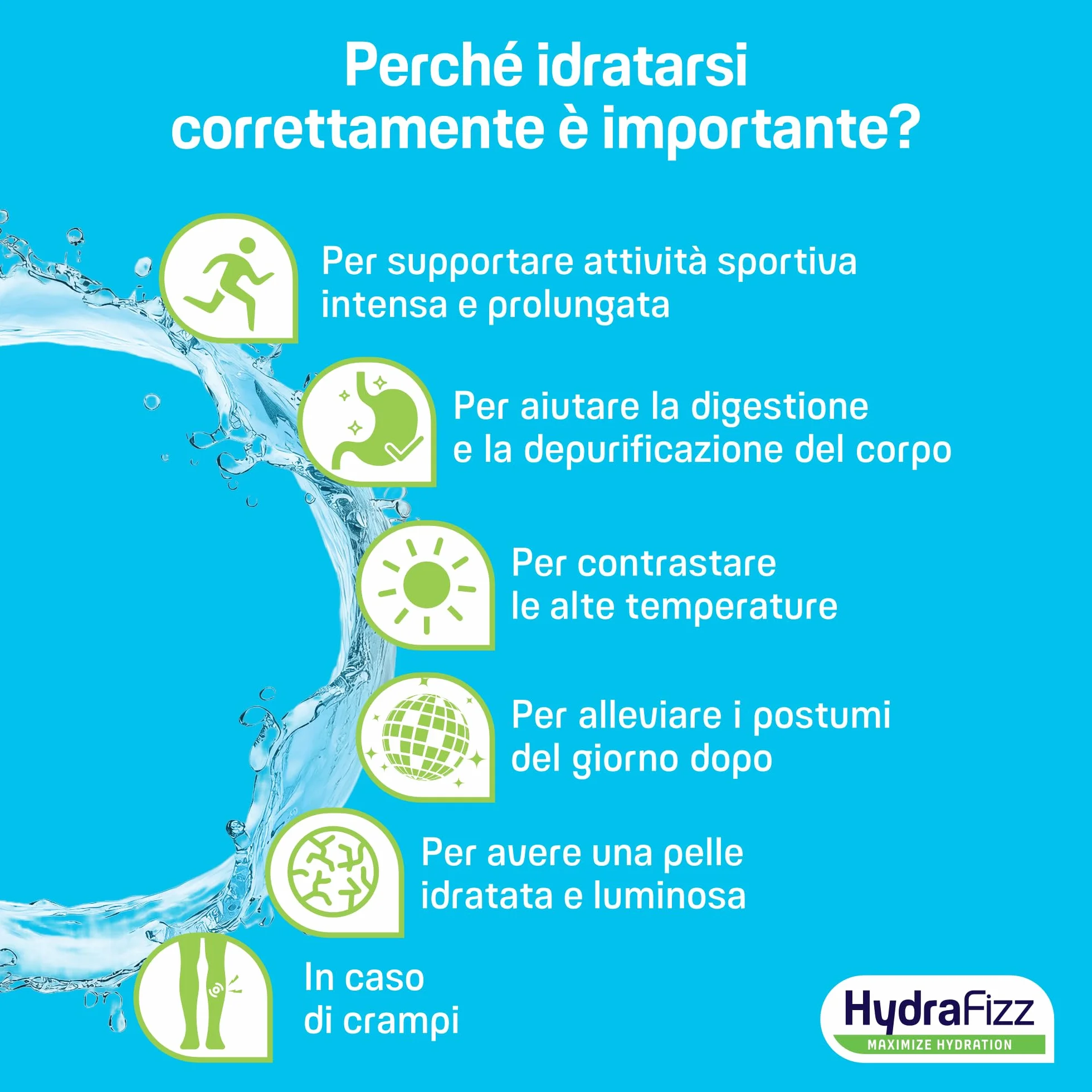 UPSA Hydrafizz Detox 16 Compresse Effervescenti Integratore Alimentare con Elettroliti Carciofo Zenzero Gusto Limone
