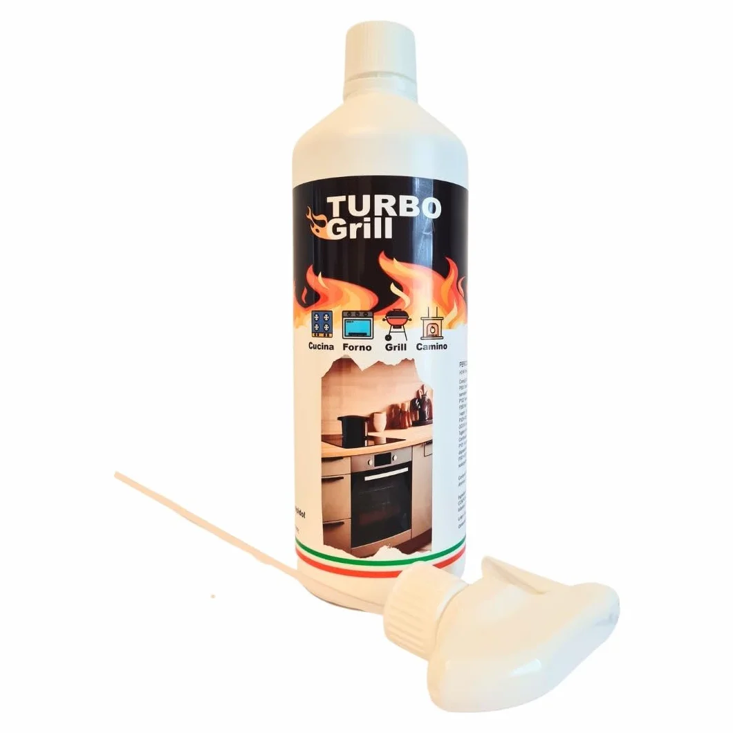 Turbo Grill, Sgrassatore Universale per Griglie, Forni e Piani Cucina, 1 Litro