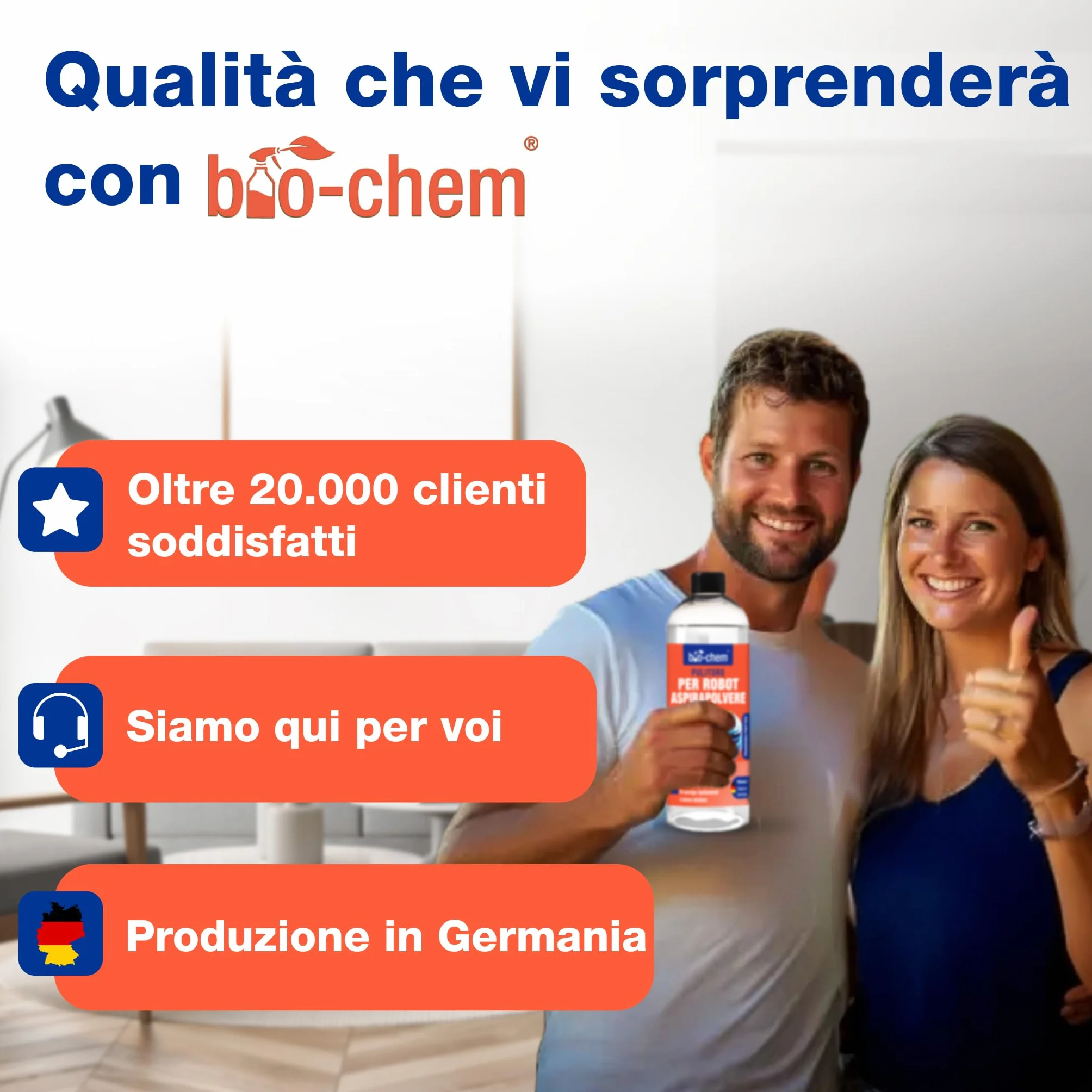 Detergente per pavimenti per Robot Hoover 0,75L + Bicchiere di misurazione