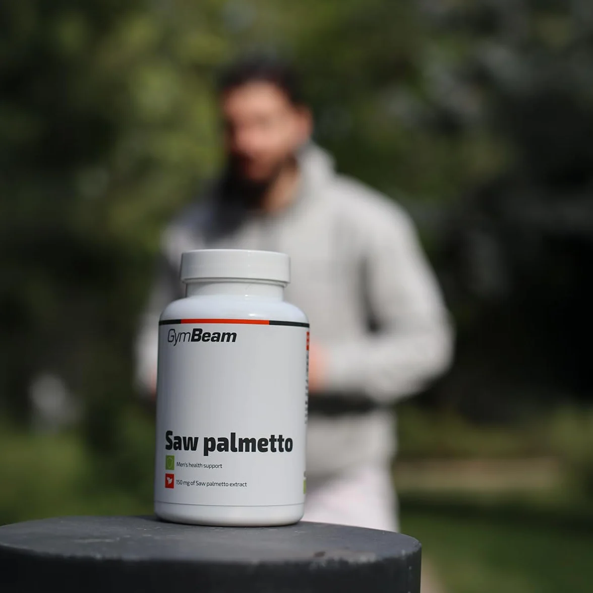 GymBeam Palmetto della Florida Capsule 150 mg - Estratto di Serenoa Repens - Integratore Vegano per il Benessere Maschile - 90 capsule