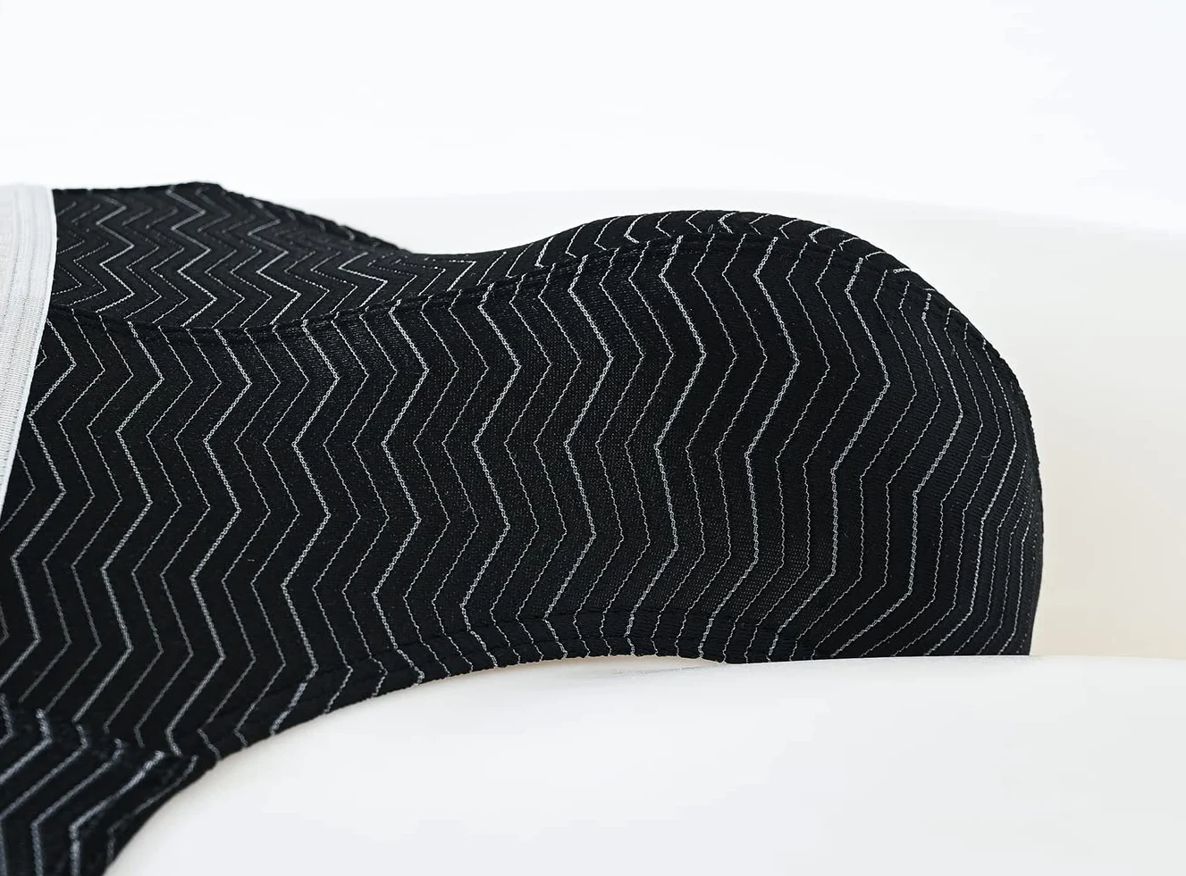 Tanga da uomo con perizoma, sacco grande, bianco, nero
