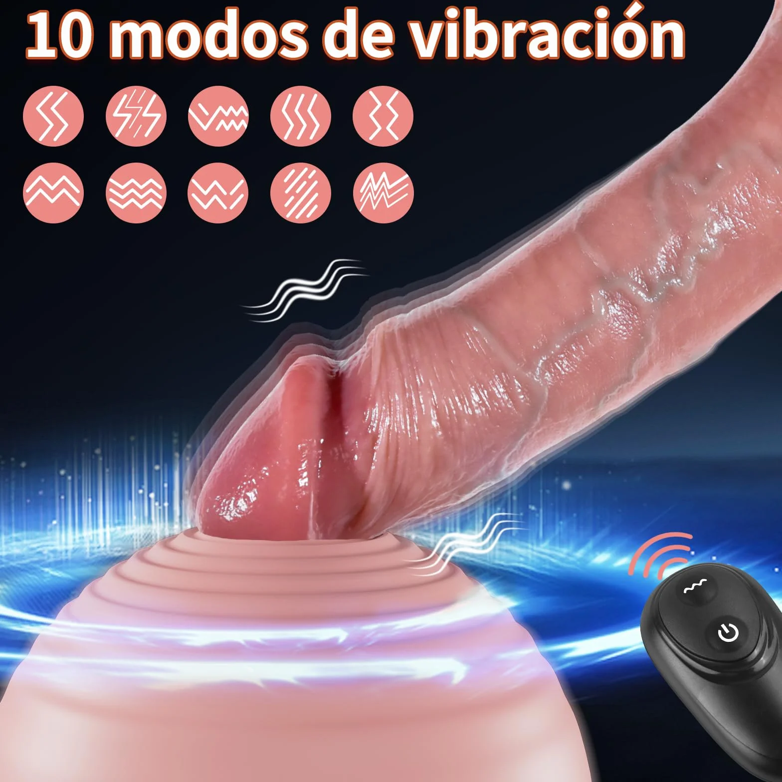 Sex Toys Coppie Guaina Pene Vibratore-2,6''Masturbtore per Uomini Prolunghe per il Pene Ritardare L'eiaculazione Precoce e Aumenta la Potenza per L'erezione,Sex toy con Anello Vibrante per il Pene