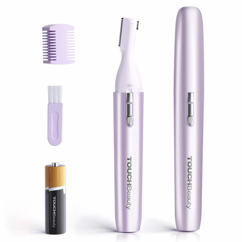 Rasoio Sopracciglia,TOUCHBeauty Epilatore Sopracciglia Donna, Face Razor Professionale di Precisione Facciali Indolore, Rasoio Viso Trimmer Portatile per donna e uomoAG-1658Z(Viola)
